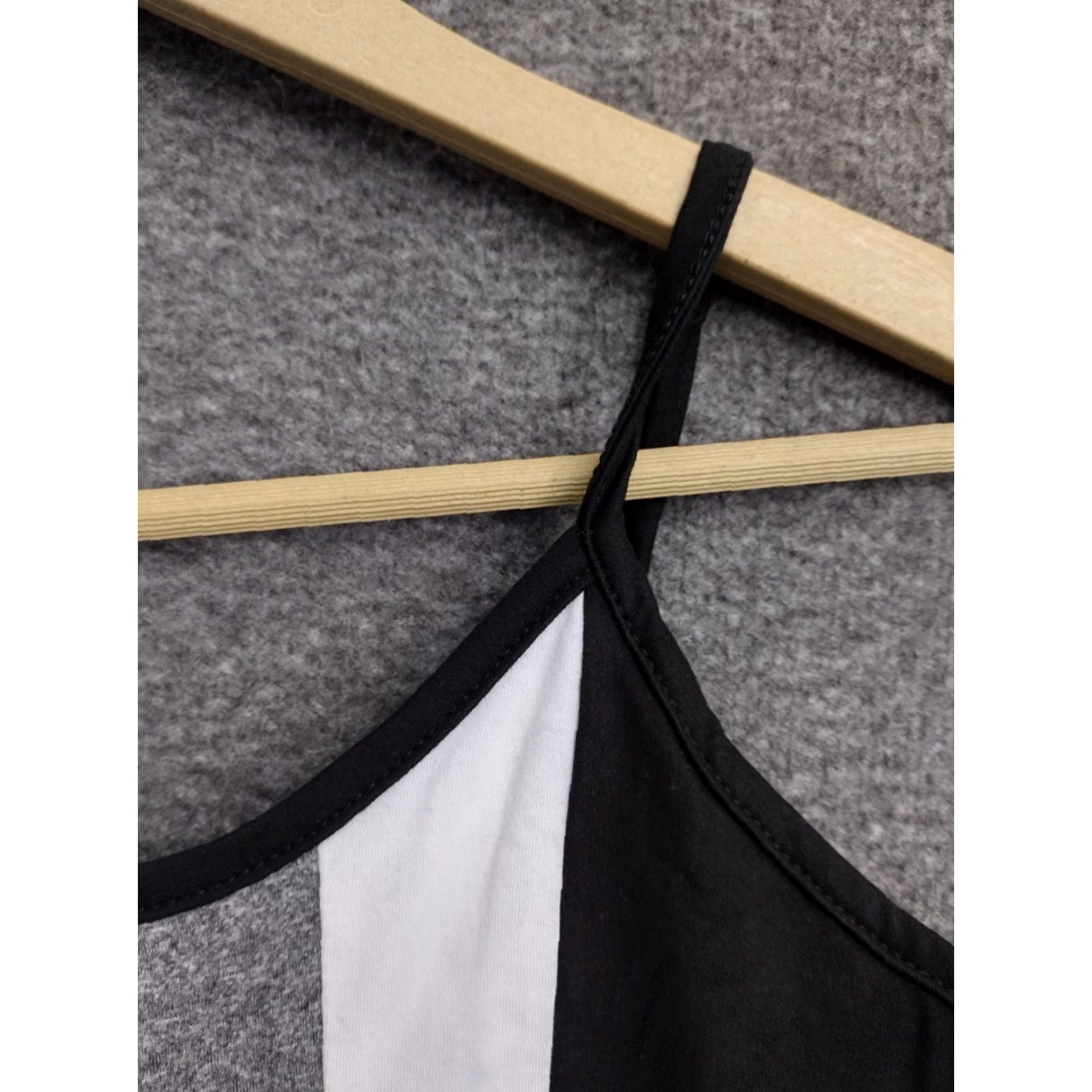 Vintage Codigo Bodysuit Womens M Black/White/Gray Tank Strap Fitted") Size M / US 6-8 / IT 42-44 - 7 Thumbnail