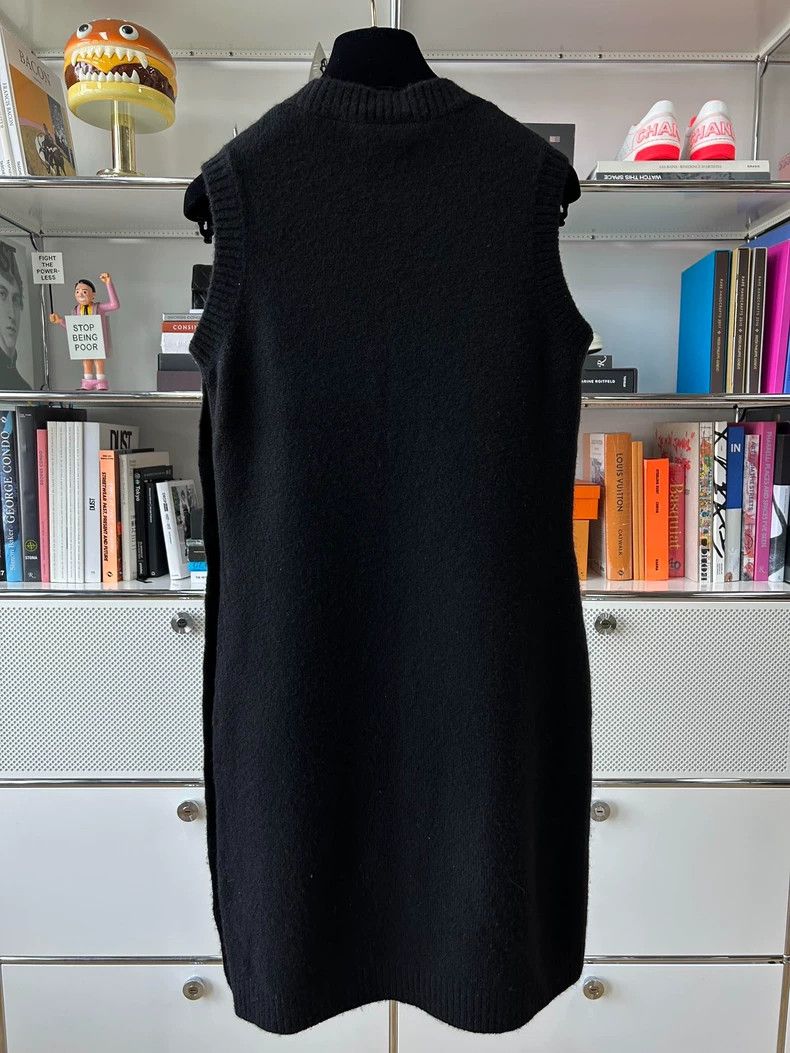 Chanel Chanel Black cashmere knitted stitching pearl sleeveless dr Size XXS / US 00 / IT 34 - 2 Thumbnail