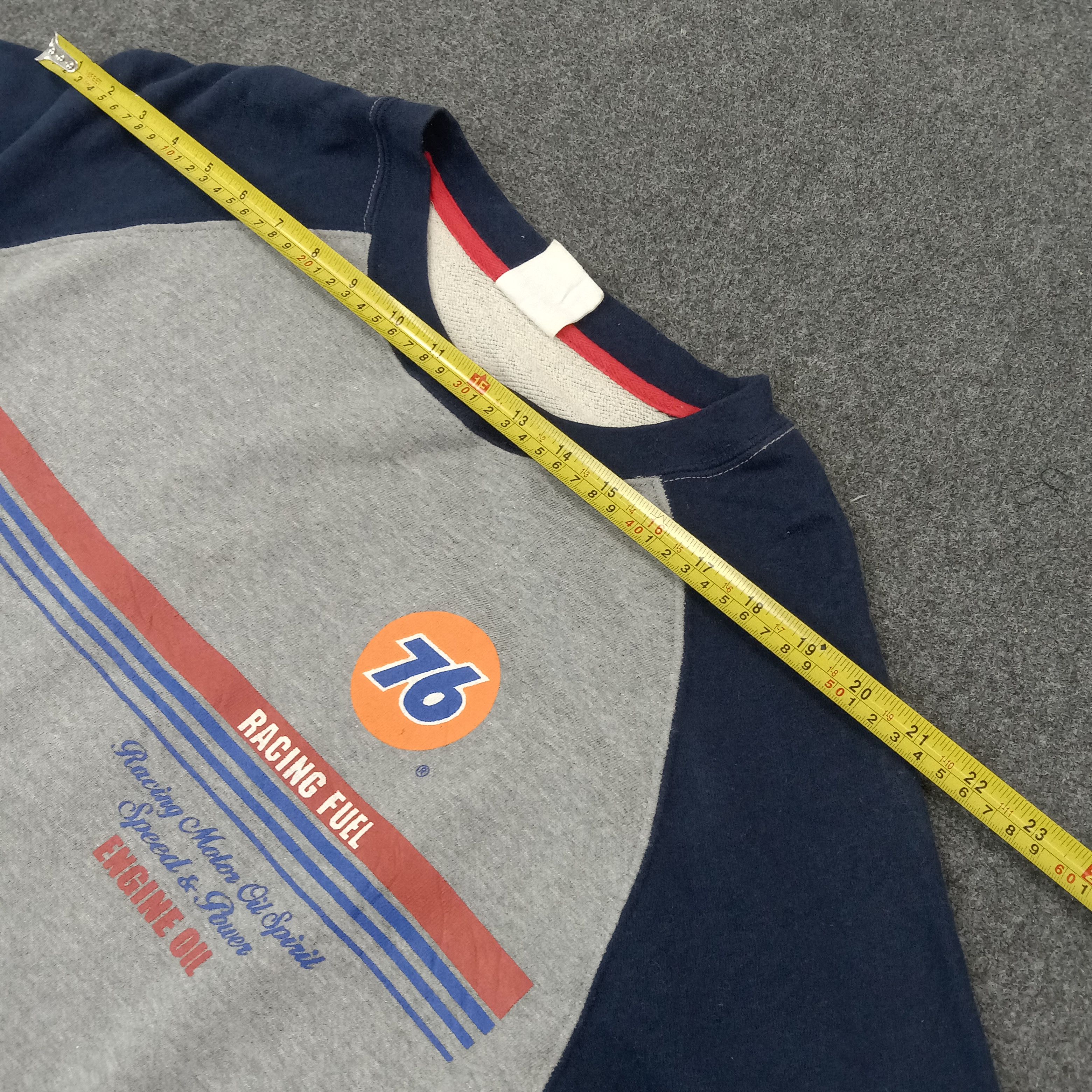 Japanese Brand Lubricant 76 Motor Oil Raglan racing Fuel Sweatshirt C261N5 Size US M / EU 48-50 / 2 - 6 Thumbnail