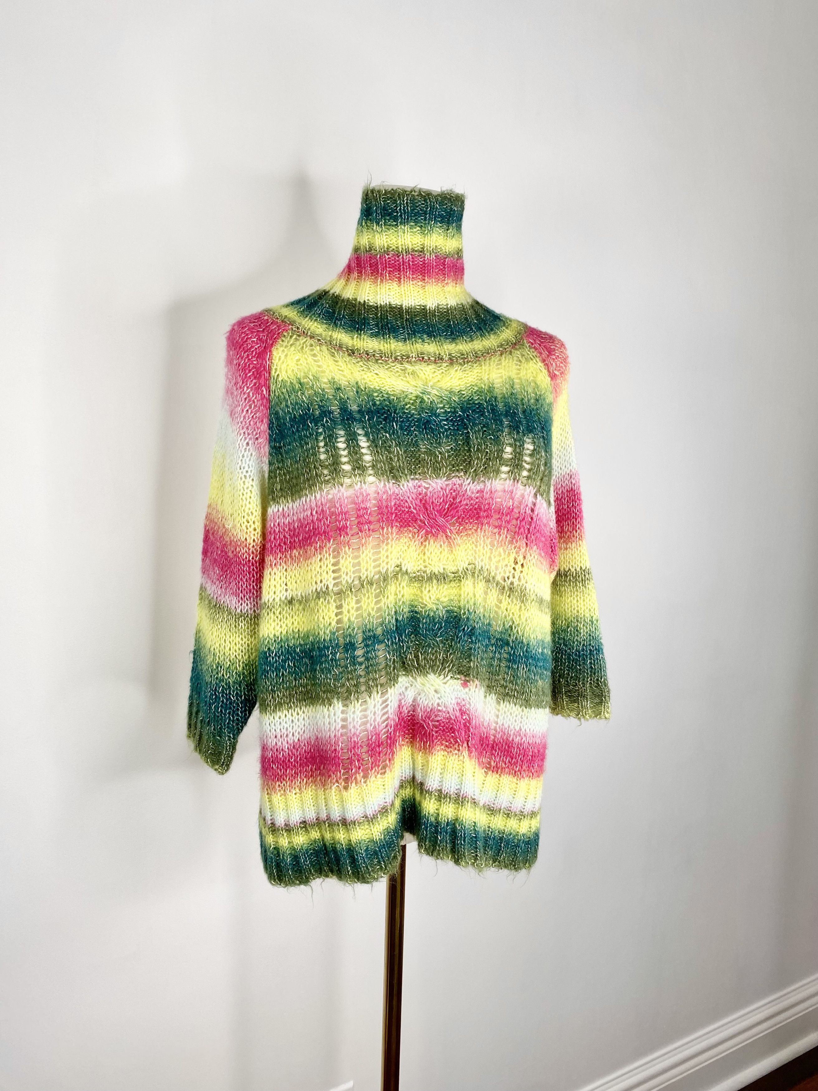UNIONBAY UnionBay - Pink + green cable knit sweater Size ONE SIZE - 5 Thumbnail