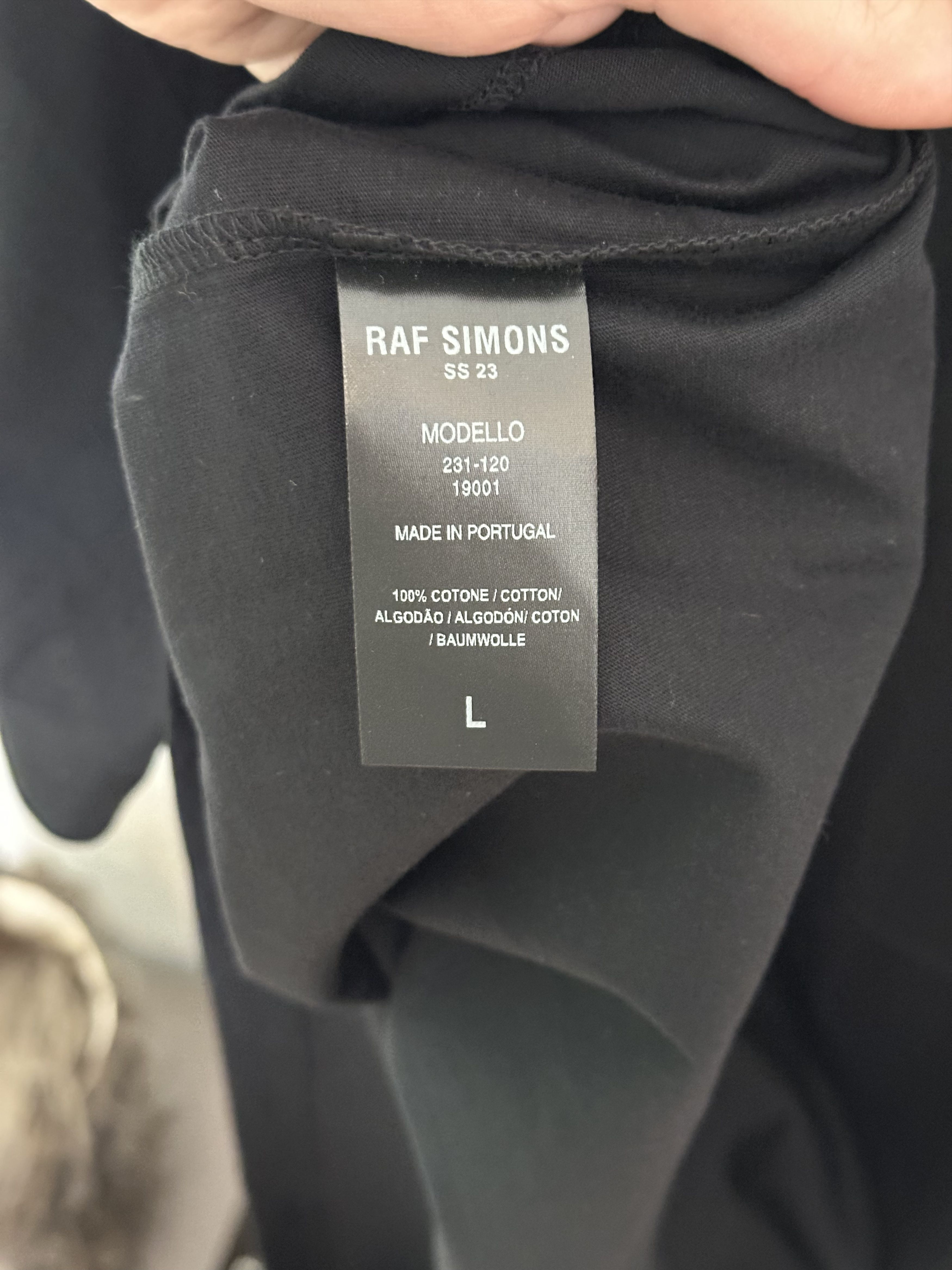 Raf Simons SS23 Raf Simons Big Fit “R Logo” T-Shirt – Black, Size L Size US L / EU 52-54 / 3 - 4 Thumbnail