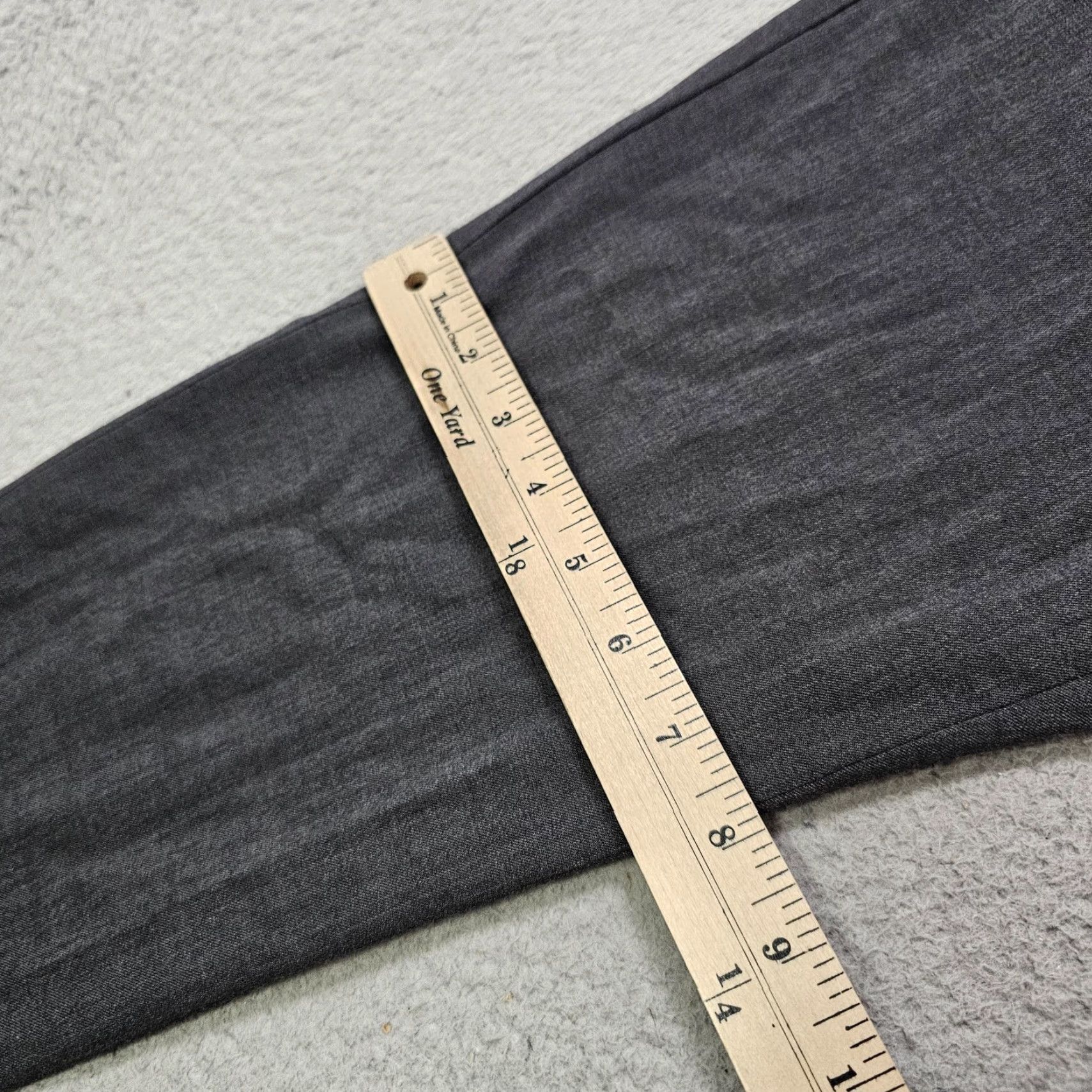 Allsaints AllSaints Heliot Trouser Dress Pants Mens 30x25 Gray Slim Fit Stretch Business Fractioned Front Flat Front Pockets Tapered Leg Size US 30 / EU 46 - 7 Thumbnail