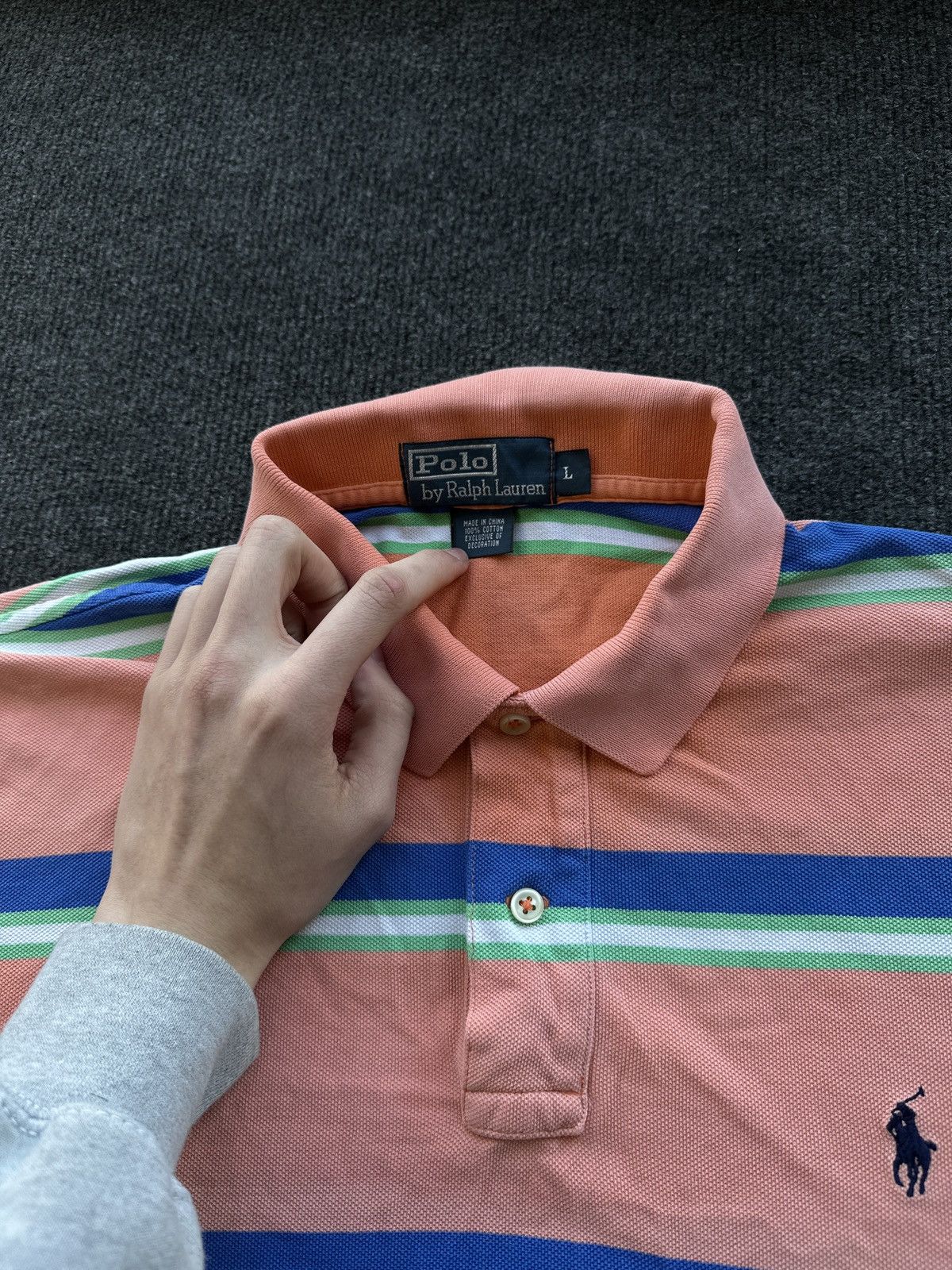Ralph Lauren 🚨 RALPH LAUREN POLO STRIPED WITH PONY LOGO Y2K LUXURY Size US L / EU 52-54 / 3 - 6 Thumbnail