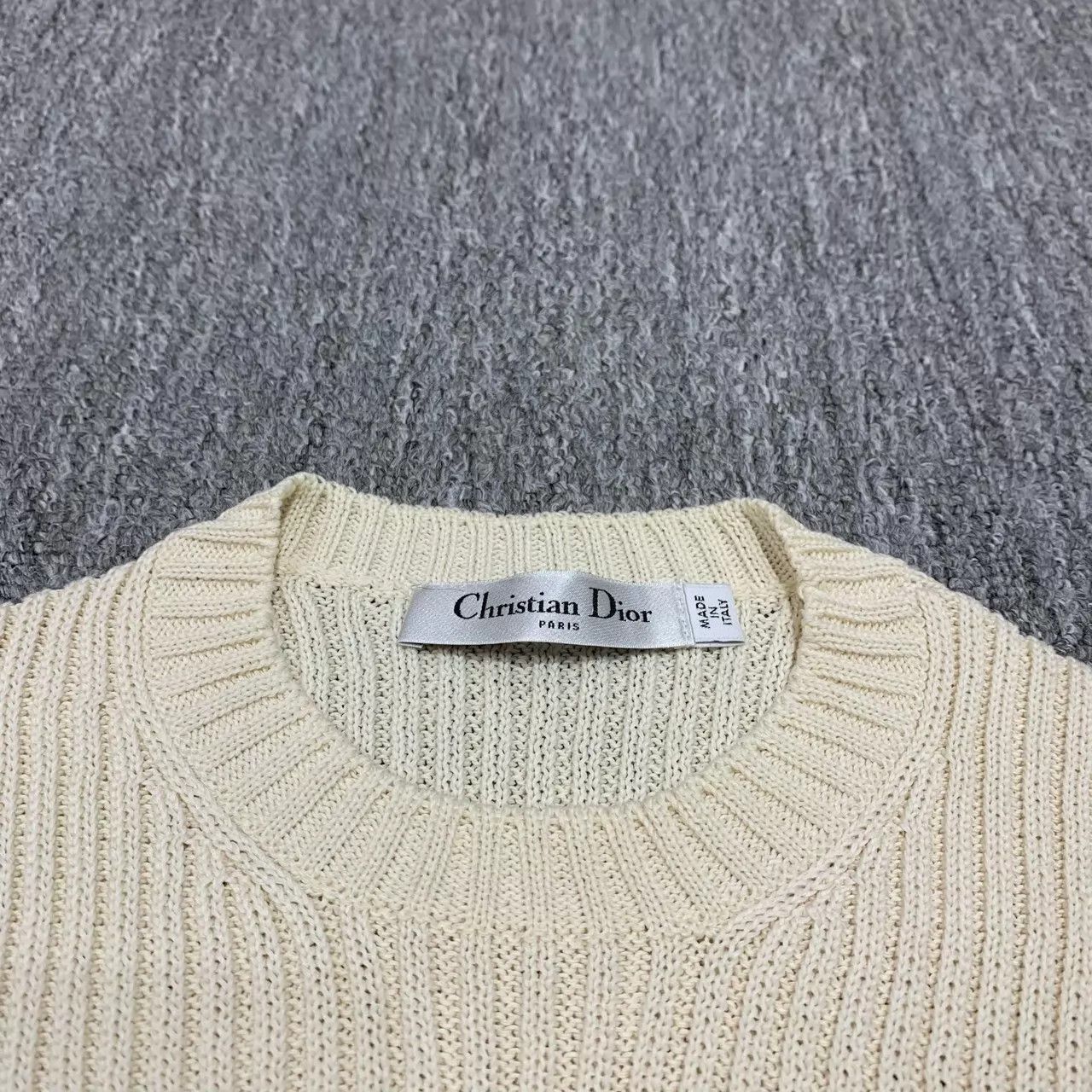 Dior Dior White & Blue Striped Pentagram Knit Short Sleeve 95 New Size S / US 4 / IT 40 - 7 Thumbnail