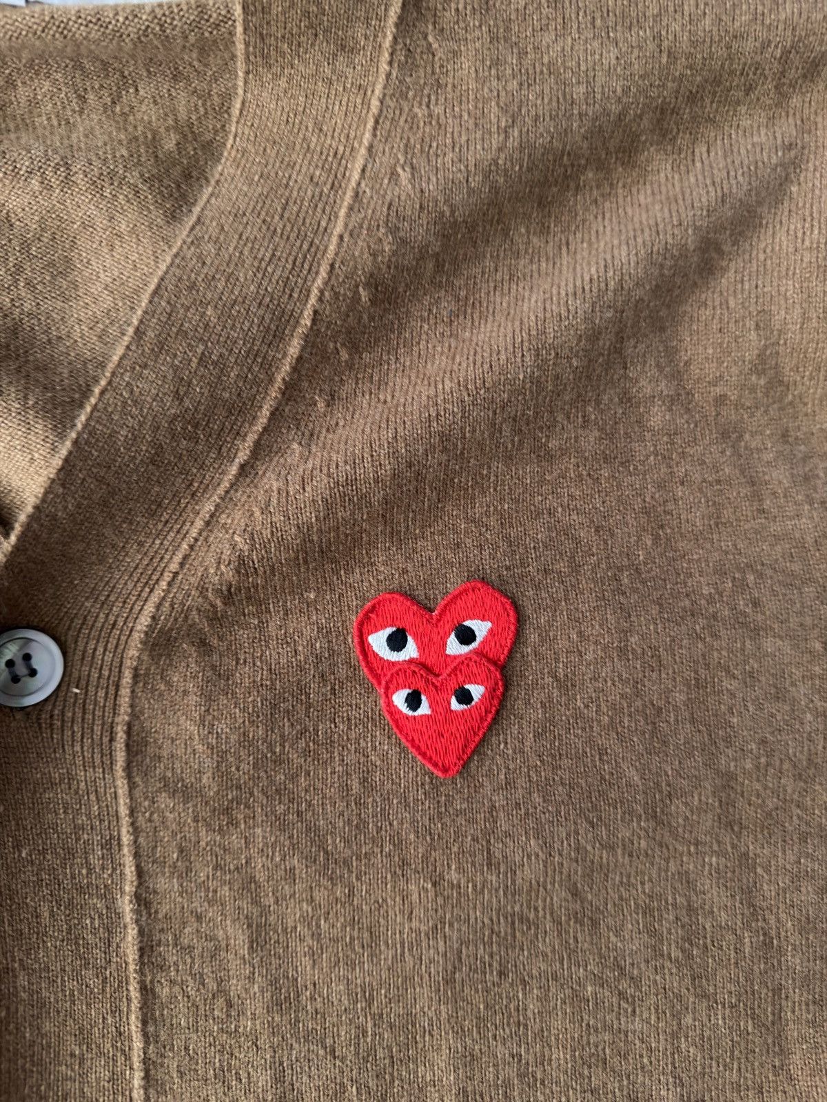 Comme des Garcons PLAY Comme des Garcons Play double heart cardigan XL Size US XL / EU 56 / 4 - 2 Thumbnail