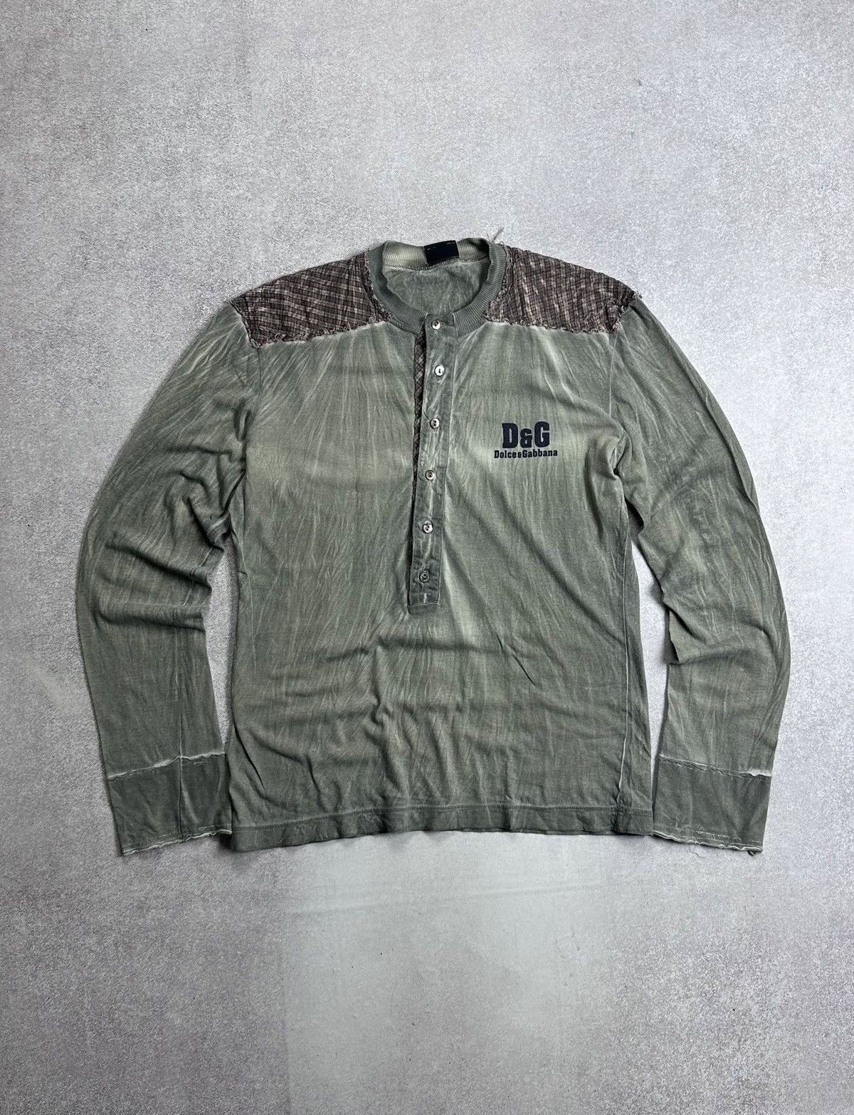 Dolce & Gabbana Vintage Dolce&Gabbana Archival Y2K Longsleeve Shirt M Size US M / EU 48-50 / 2 - 1 Thumbnail
