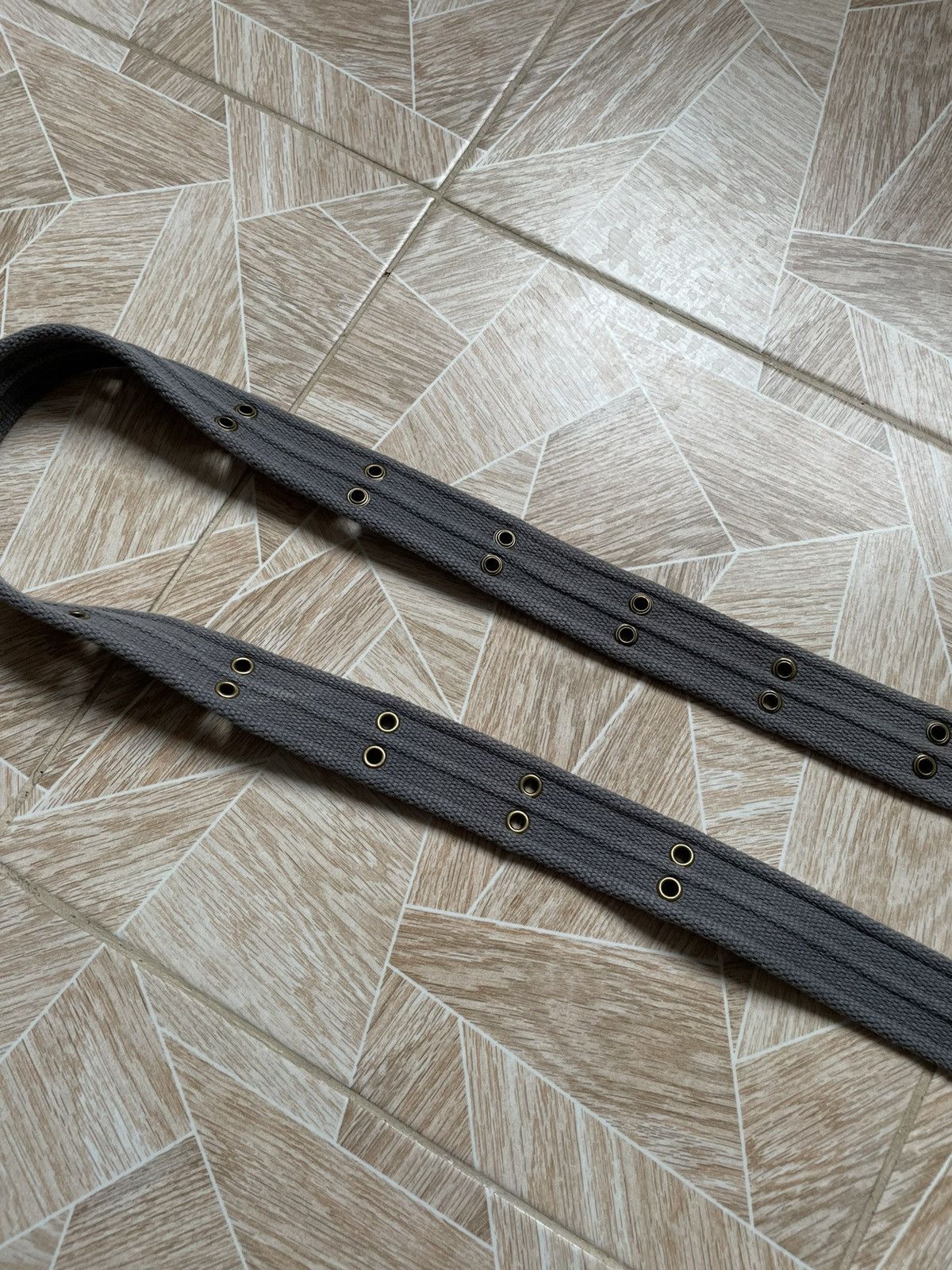 Japanese Brand × Vintage Archive Y2K Vintage 90s Japanese Grey Emo Metal Goth Belt Size ONE SIZE - 2 Thumbnail