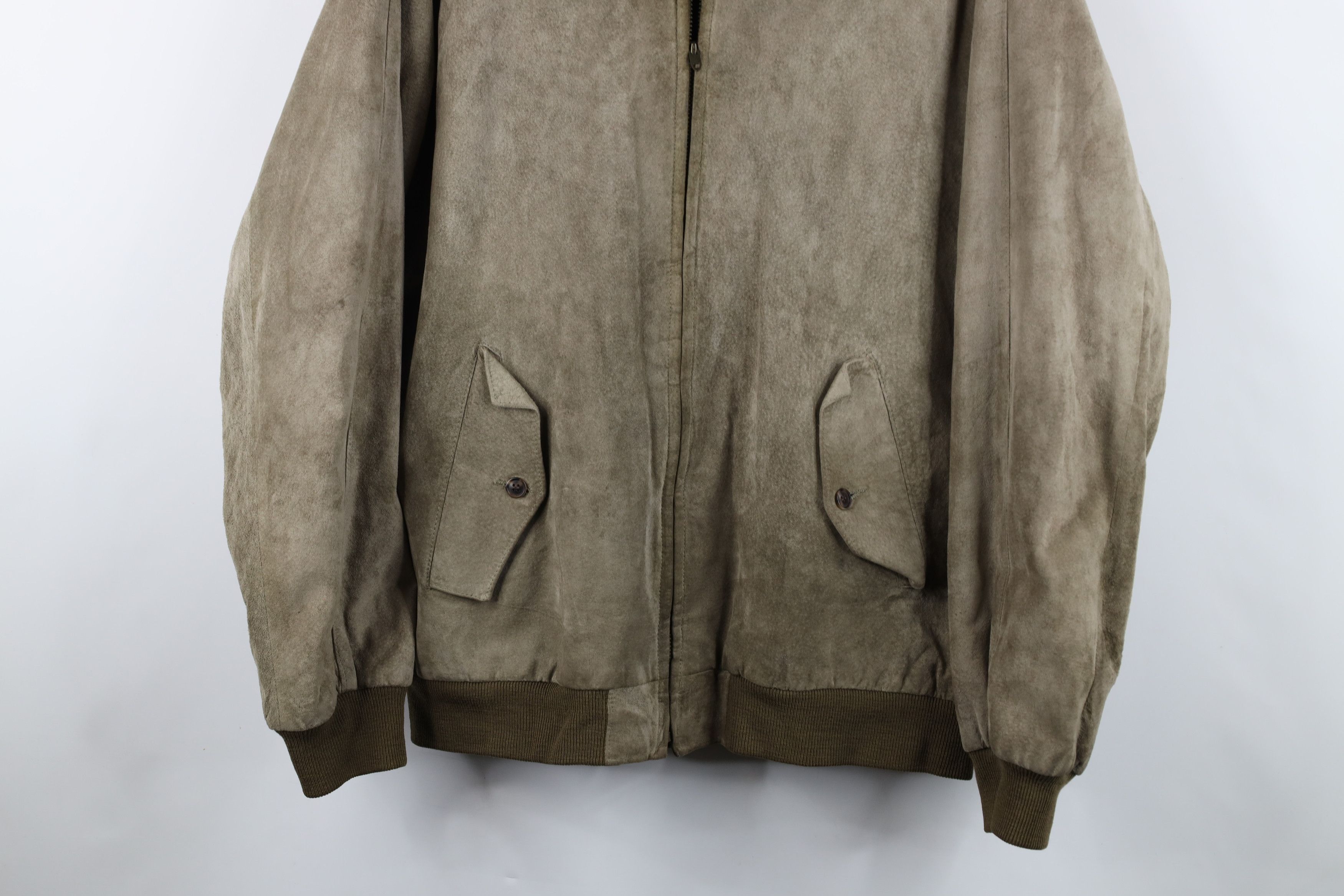 L.L. Bean Vintage 70s LL Bean Leather Cafe Racer Bomber Jacket USA Size US XXL / EU 58 / 5 - 3 Thumbnail