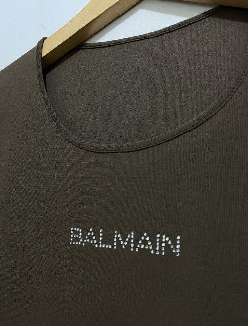 Balmain Vintage Balmain Mesh Crop tshirt Size M / US 6-8 / IT 42-44 - 3 Thumbnail