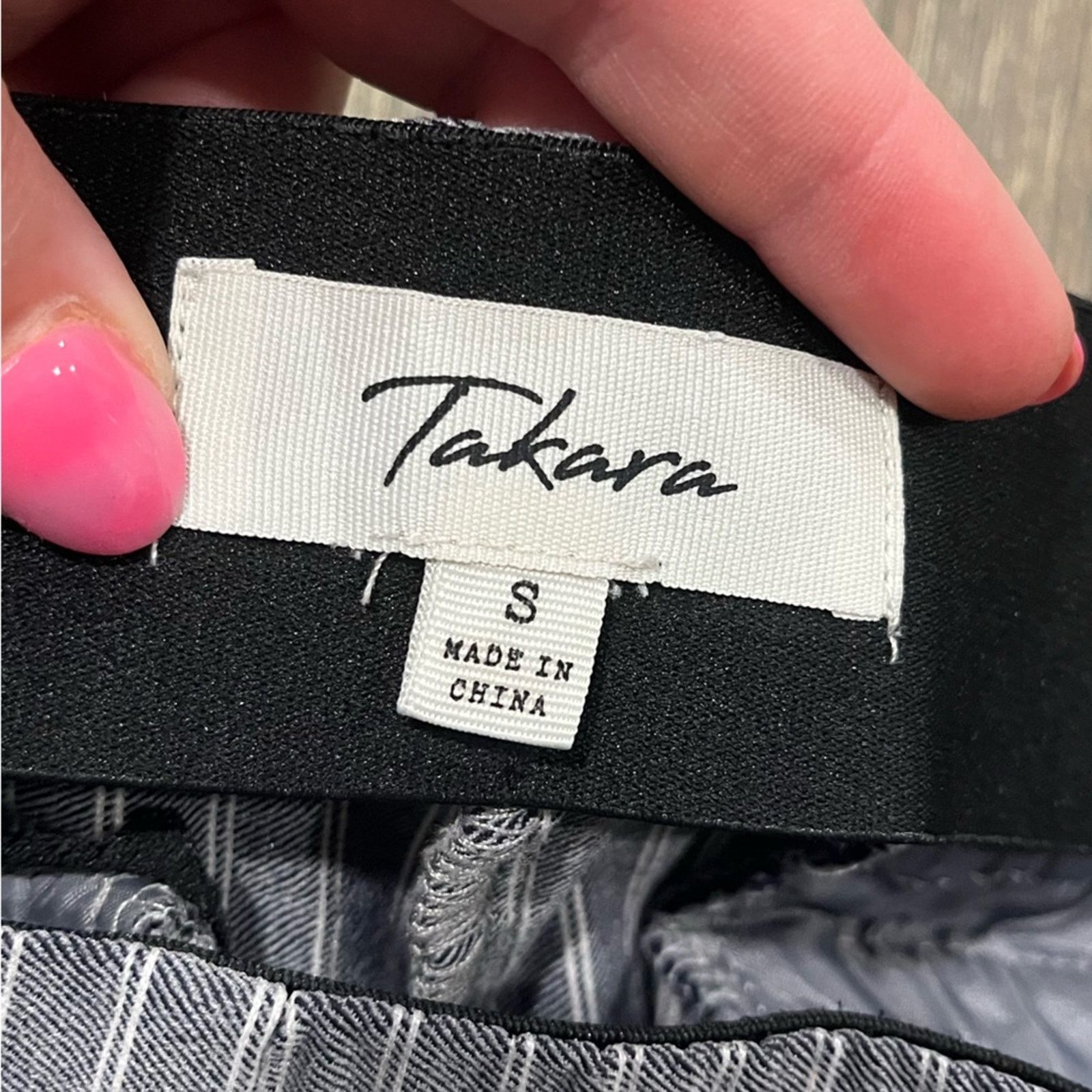 Vintage Takara Trousers High Waist Straight Leg Flat Front Size S Size 24" / US 00 / IT 34 - 5 Thumbnail