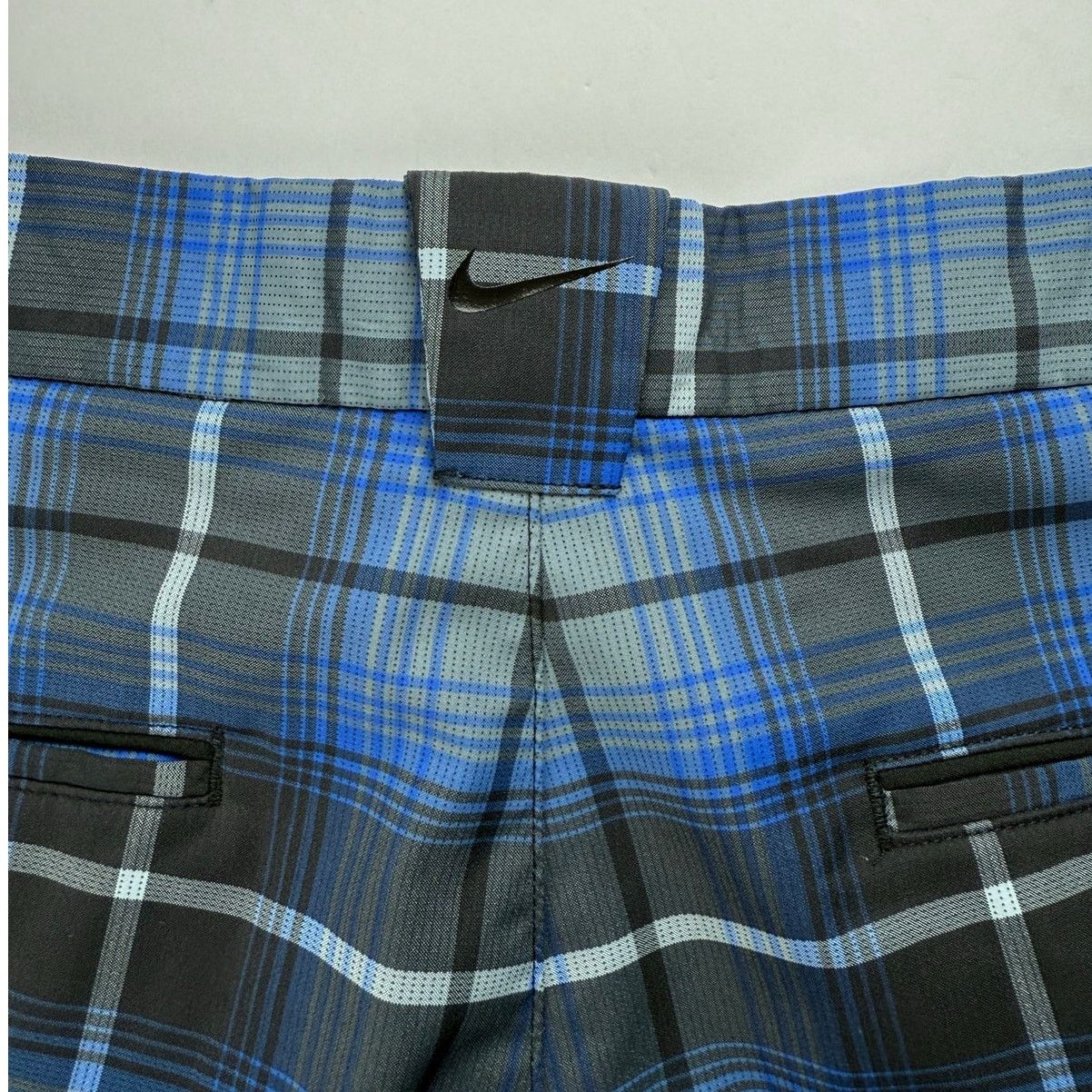 Nike Nike Golf DRI-FIT Men's Blue Plaid Shorts - Size 32/M Size US 32 / EU 48 - 5 Thumbnail