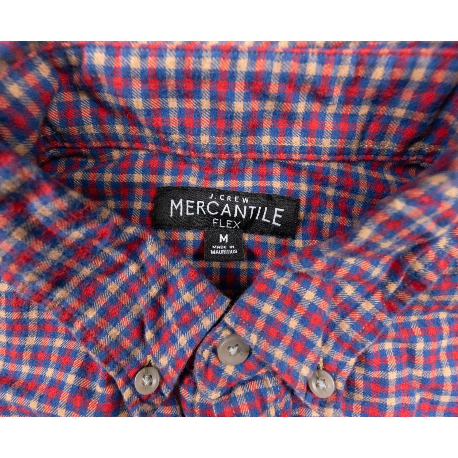 J.Crew J.CREW Mercantile Men’s Button-Up Shirt Long Sleeve Check Multicolor Cotton Medium Adult Mens Size US M / EU 48-50 / 2 - 4 Thumbnail