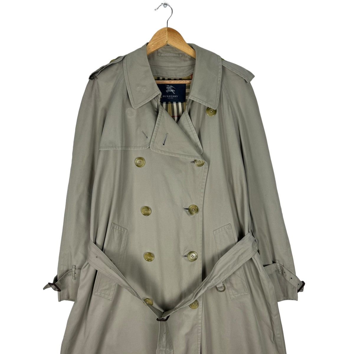 Burberry 🔥BURBERRY LONDON NOVA CHECK TRENCH COAT JACKET Size US L / EU 52-54 / 3 - 3 Thumbnail