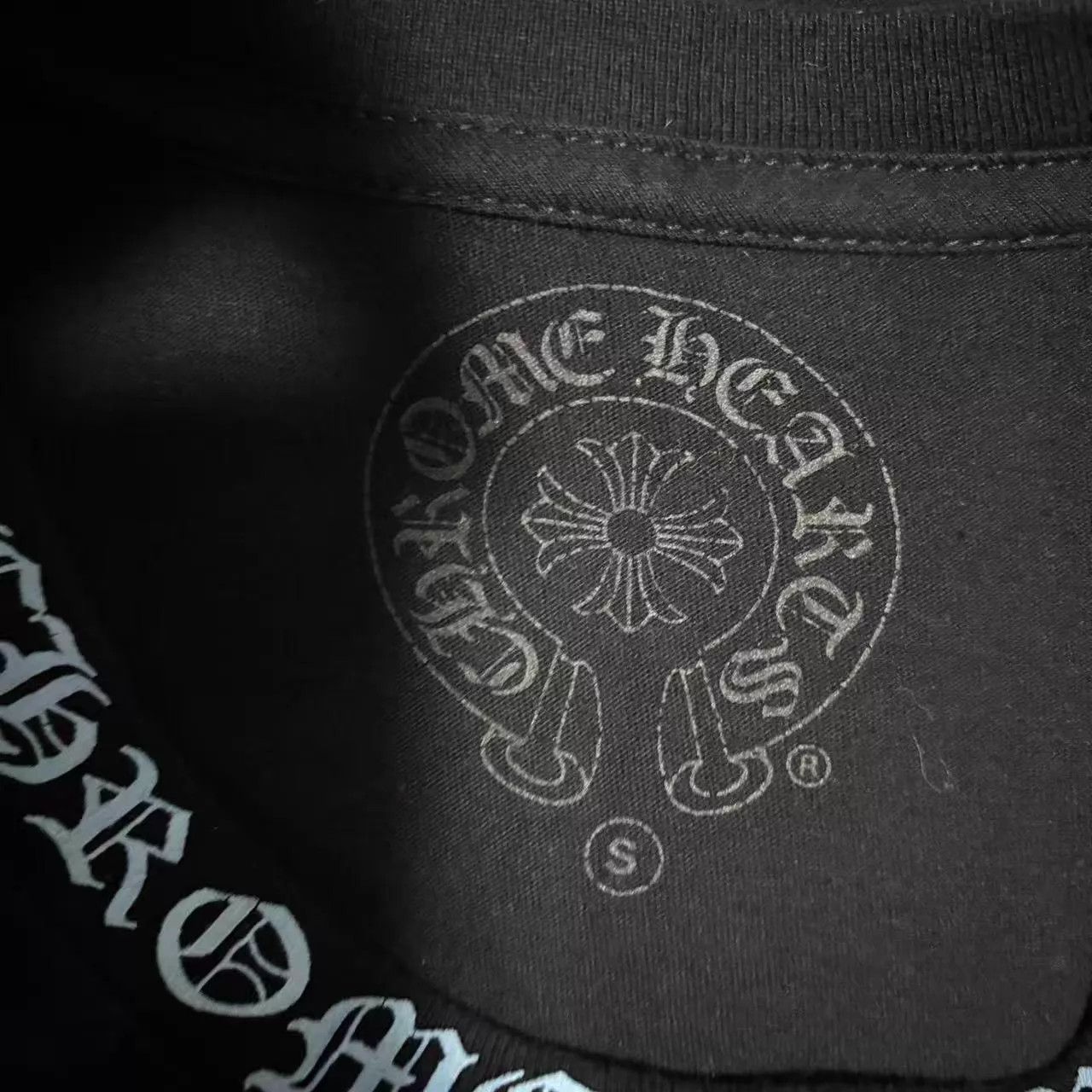 Chrome Hearts Chrome Hearts Black Short Sleeve with Blue Side Sanskrit Size US S / EU 44-46 / 1 - 3 Thumbnail