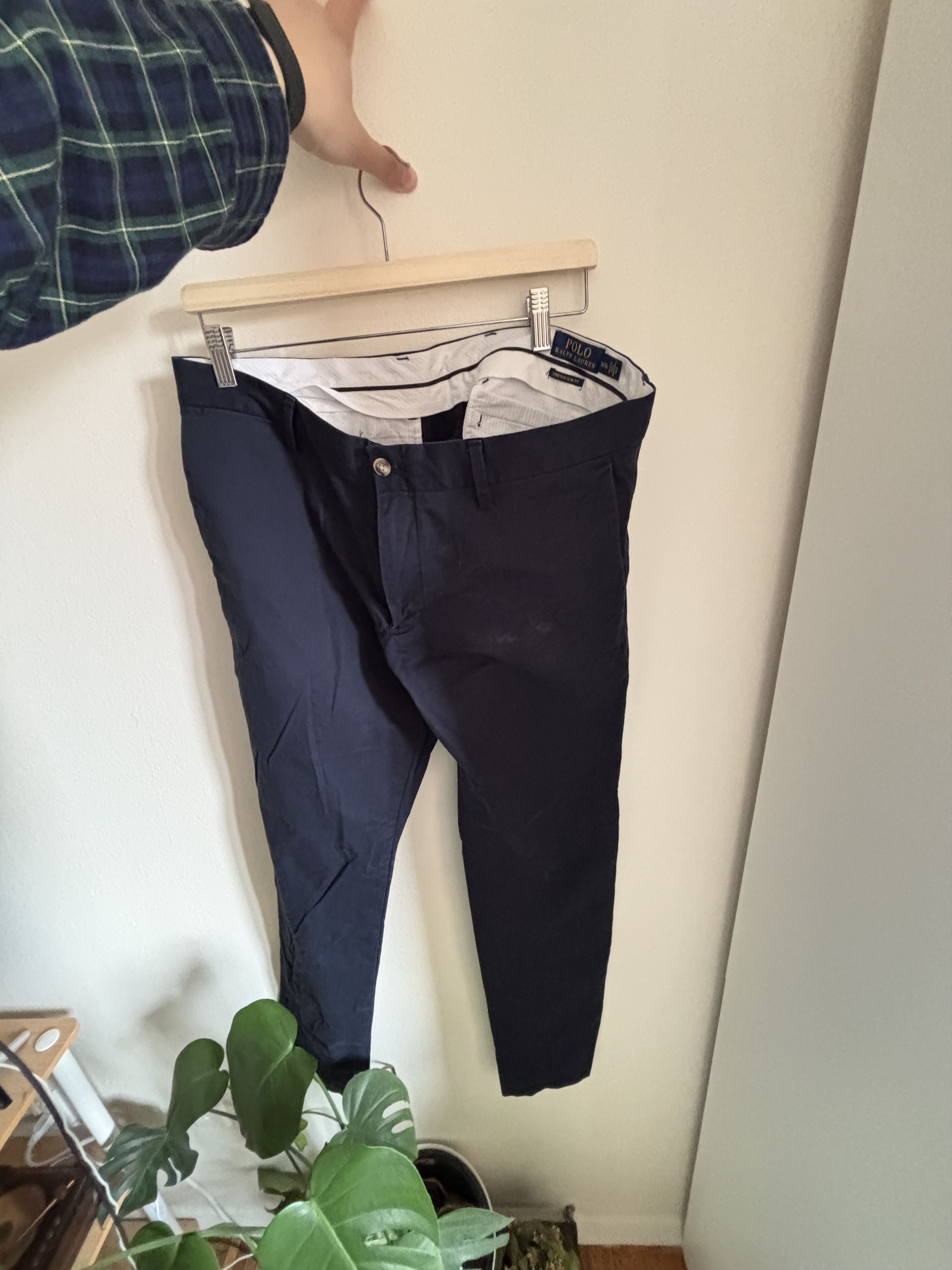 Polo Ralph Lauren Polo Ralph Lauren Navy Slim Chino 34-34 Size US 34 / EU 50 - 1 Thumbnail