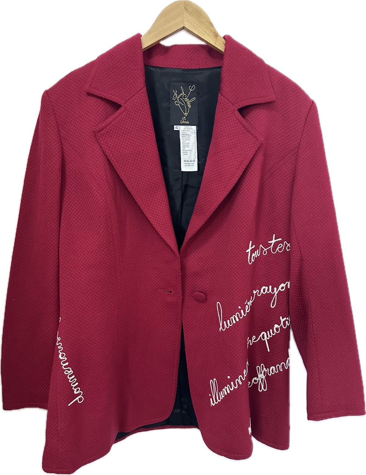 Other Franck Sorbier Paris HAUTE COUTURE Blazer Jacket Embroidered Size M / US 6-8 / IT 42-44 - 8 Thumbnail