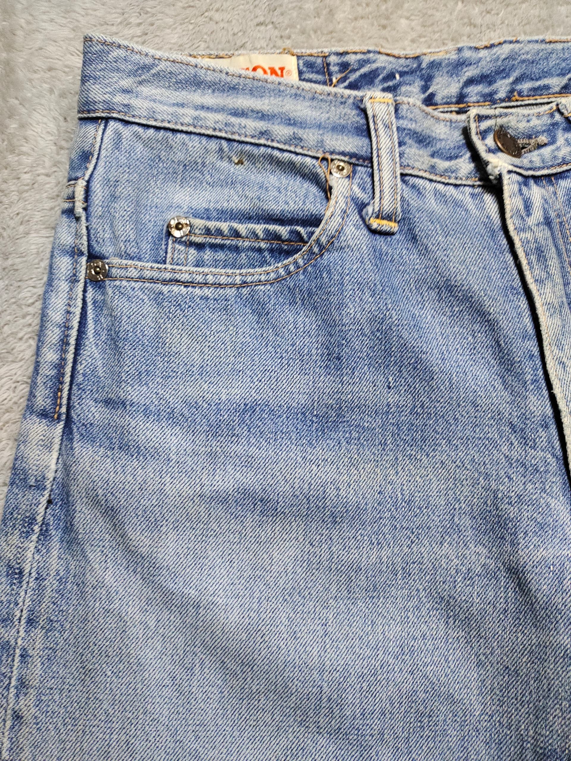 Vintage VINTAGE FADED BISON GENUINE WESTERN JEANS Size 28" / US 6 / IT 42 - 3 Thumbnail