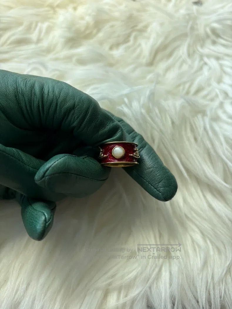 Vivienne Westwood Vivienne Westwood size S Red King Ring in 925 Silver Size ONE SIZE - 2 Thumbnail
