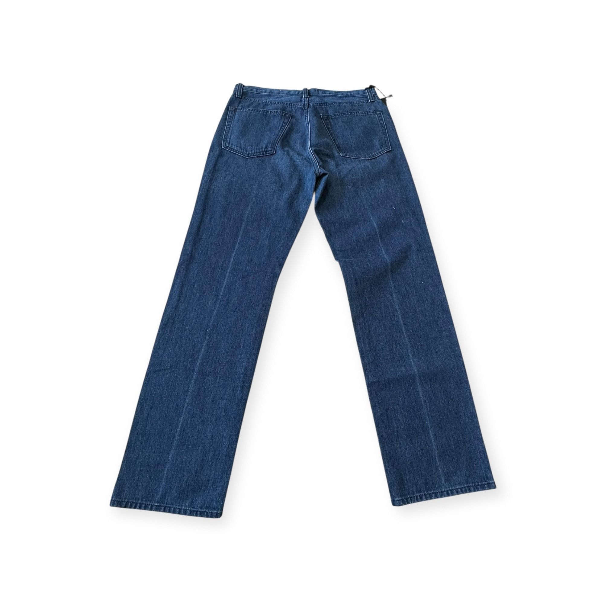 Nili Lotan Nili Lotan Straight Leg Jeans Dark Wash Blue Denim Mid-Rise, Size 28" / US 6 / IT 42 - 8 Thumbnail