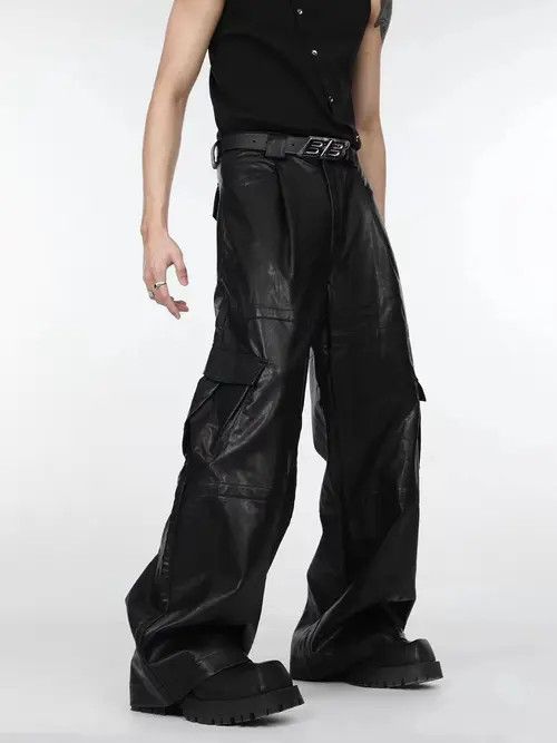 Japanese Brand × Jean Vintage pocket wide-leg casual cargo trousers Size US 30 / EU 46 - 4 Thumbnail
