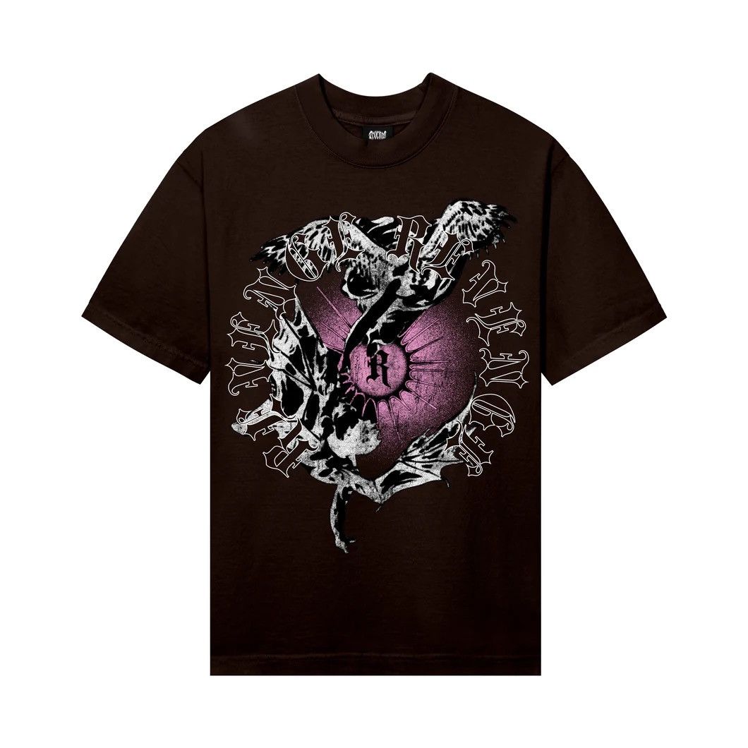 image of Revenge Angel Demon Tee Brown Size Xxl, Men's