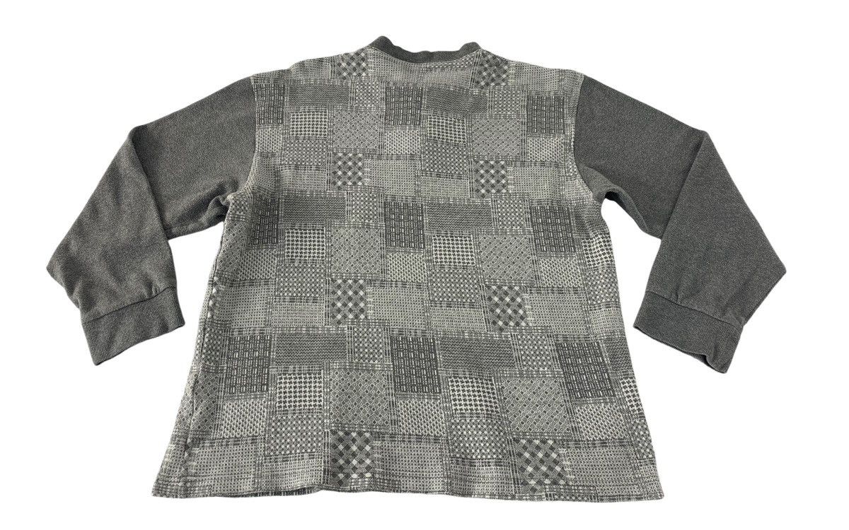 Mila Schon Mila Schon Checked Single Pocket Henley Neck Printed Tee Size US M / EU 48-50 / 2 - 2 Thumbnail