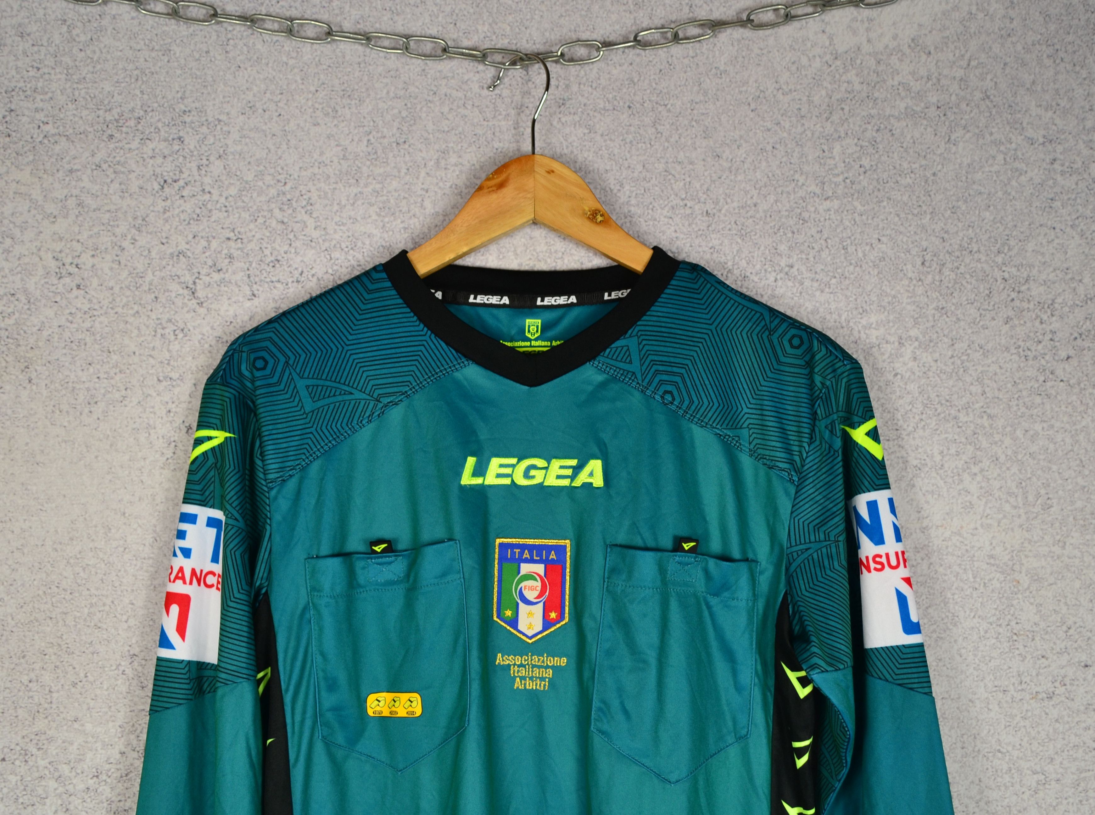Vintage Italy Legea Referee Soccer Jersey Size US S / EU 44-46 / 1 - 2 Thumbnail