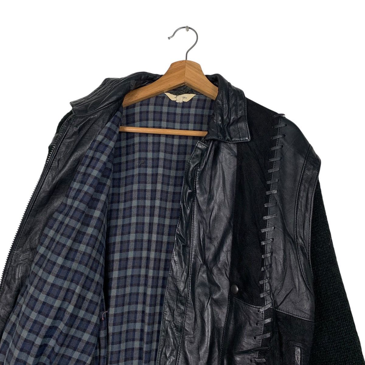 Japanese Brand Japanese Brand Moare Leather Jacket Size US M / EU 48-50 / 2 - 10 Thumbnail