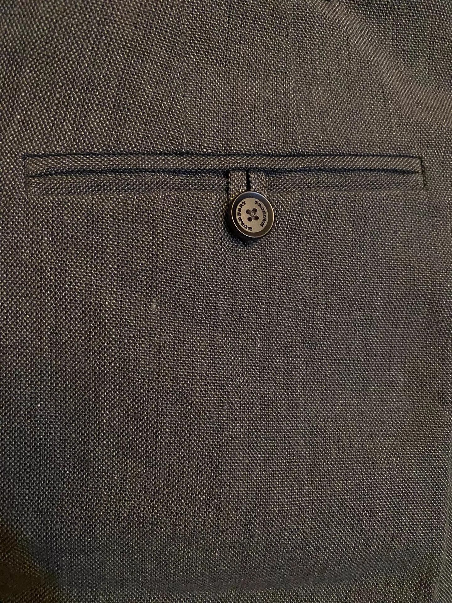 Burberry Burberry Prorsum Heavy Linen Dark Gray Pants Sz 46 Size US 30 / EU 46 - 3 Thumbnail