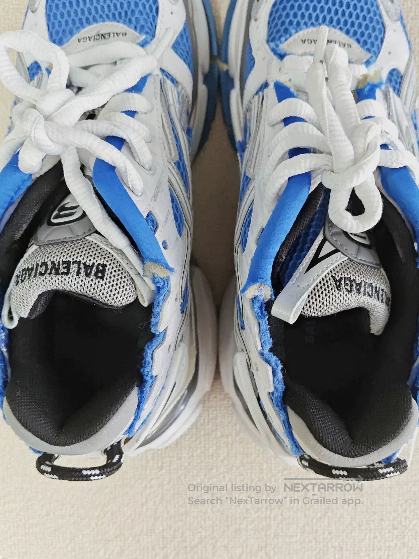 Balenciaga balenciaga runner sneakers in blue and white. Size US 7.5 / EU 40-41 - 6 Thumbnail