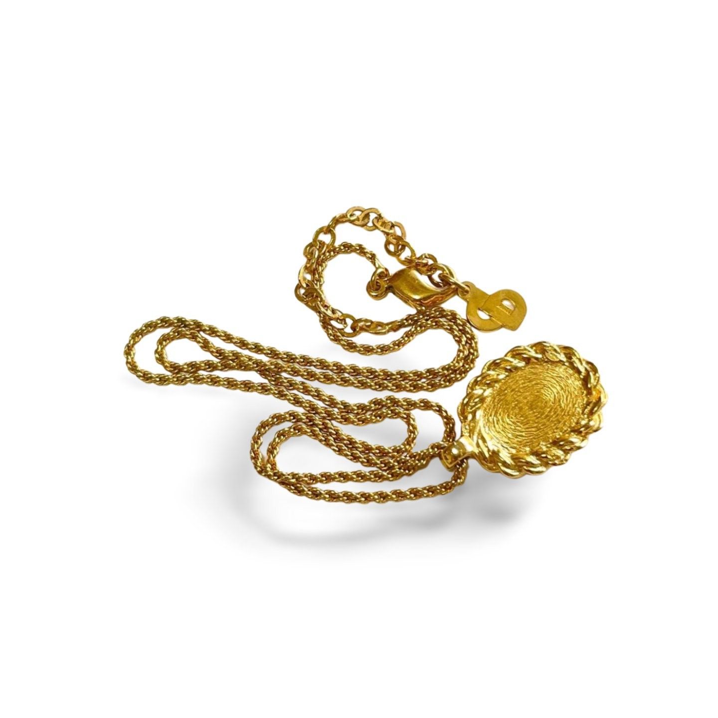 Dior Vintage Christian Dior oval shape pendant top necklace Size ONE SIZE - 7 Thumbnail