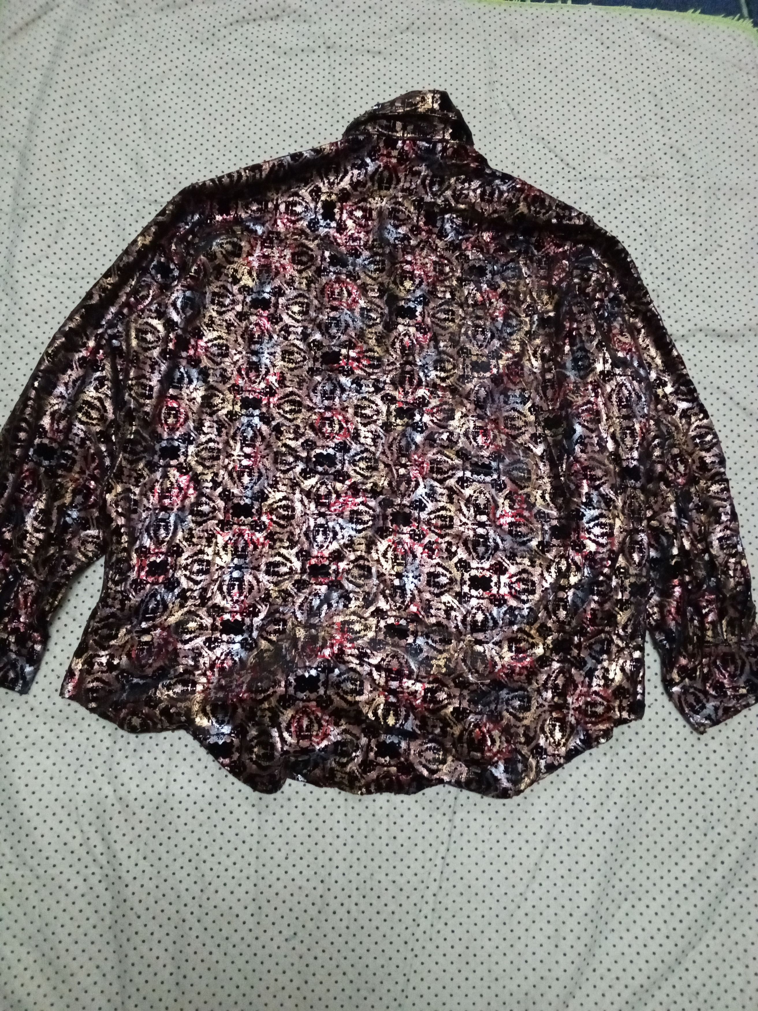 Japanese Brand JAPANBRANDS overprinting button long sleeve Size US L / EU 52-54 / 3 - 6 Thumbnail