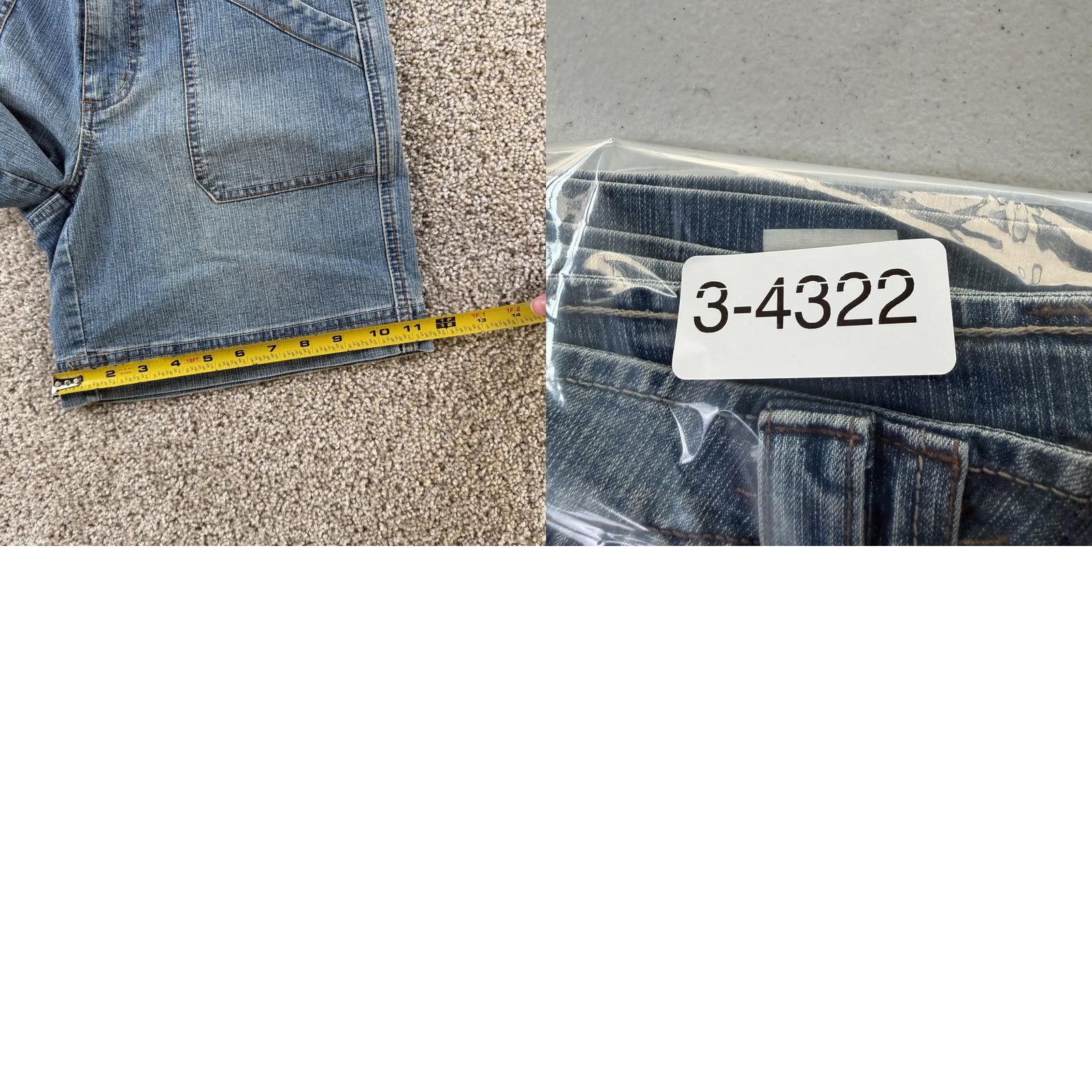 Faded Glory Faded Glory Shorts Womens 4 Blue Denim Utility Pockets Stretch Casual Summer Size 27" / US 4 / IT 40 - 8 Thumbnail