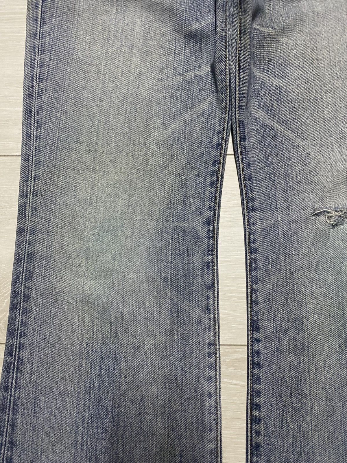 Edwin Excluxive Vintage Edwin Washed Distressed Flare Jeans Size US 33 - 7 Thumbnail