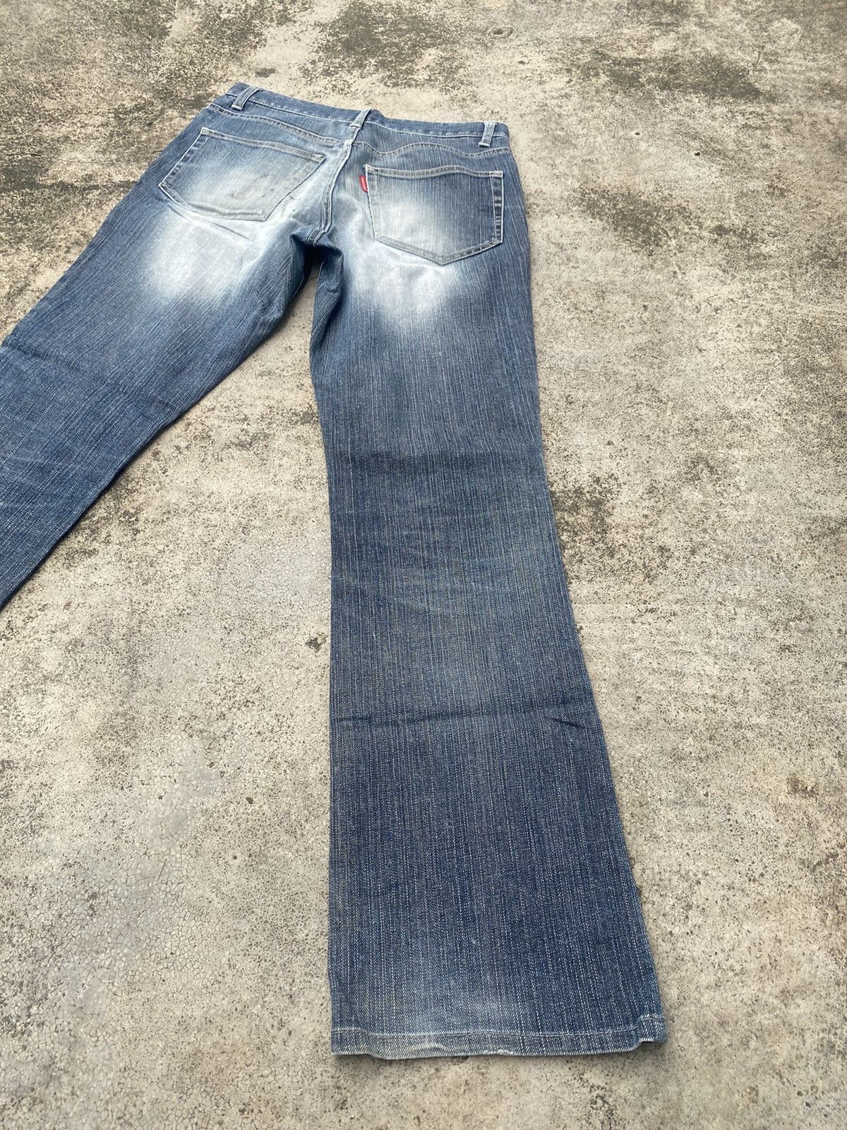 Japanese Brand × Tornado Mart Flare Jeans Tornado Mart Distressed Bootcut Size US 28 / EU 44 - 13 Thumbnail