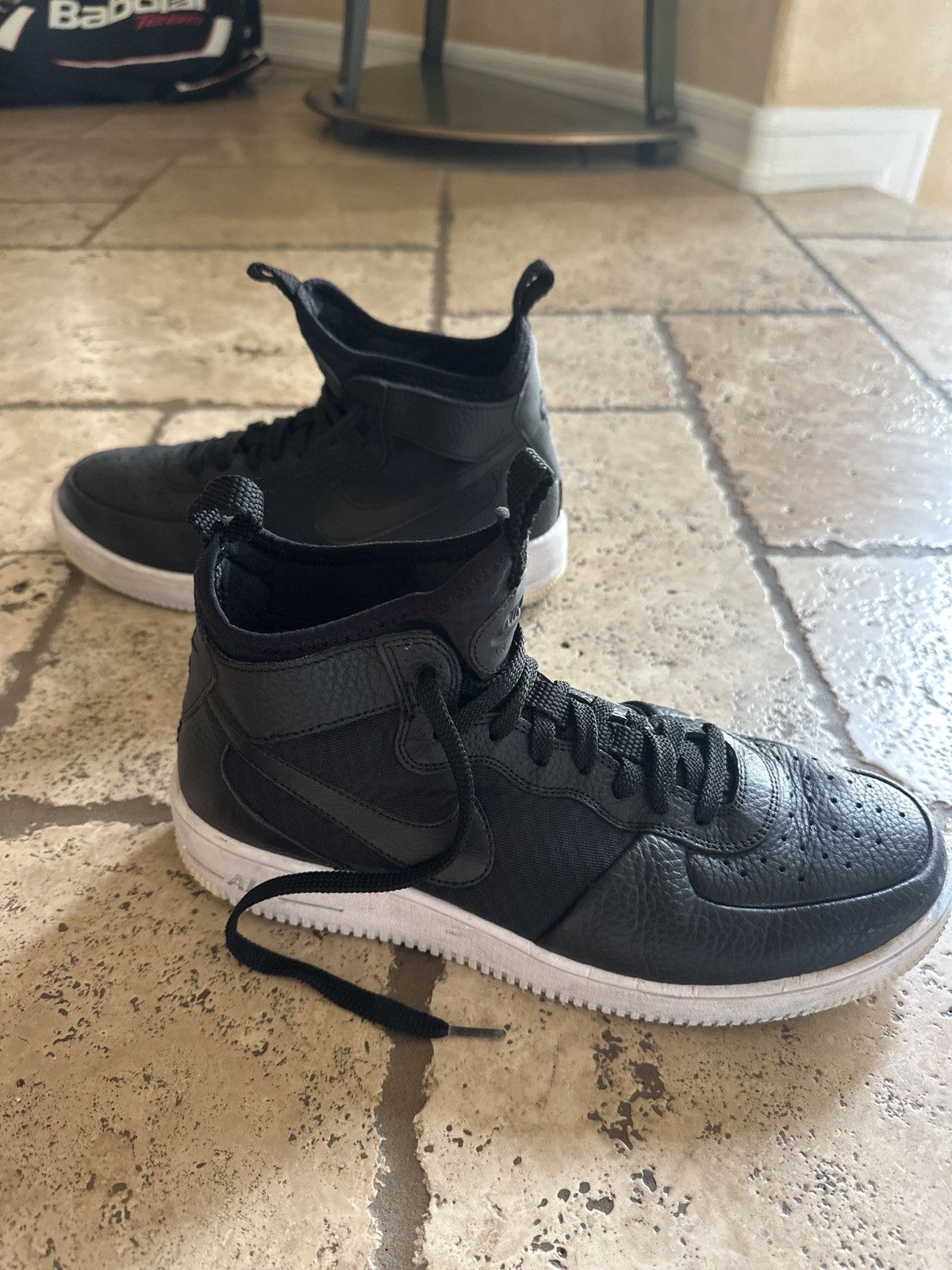 Nike Black Nike Air high top Size US 12 / IT 42 - 1 Thumbnail