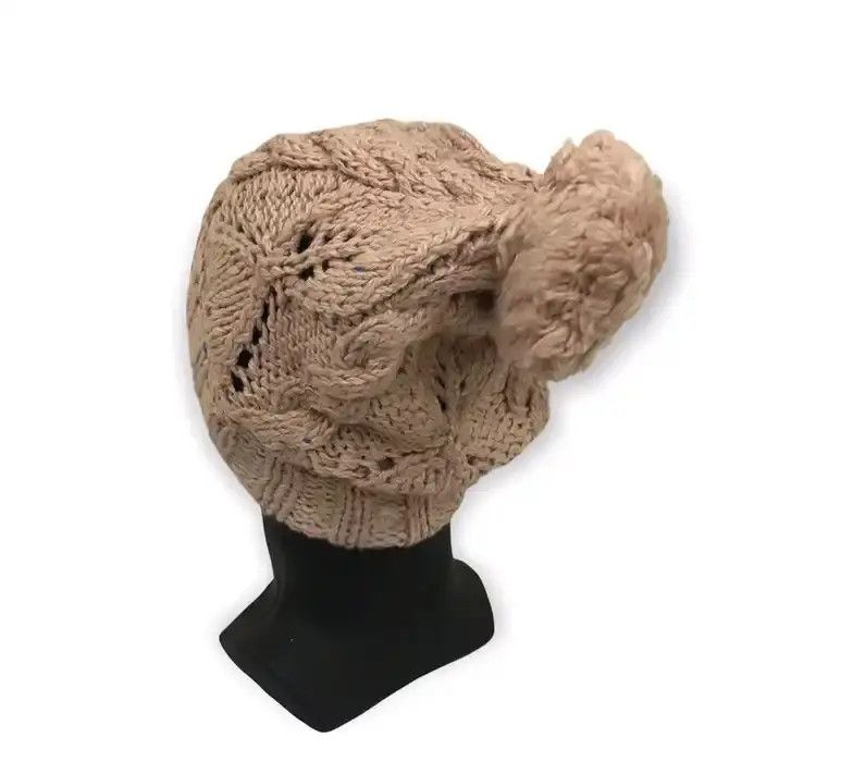 Japanese Brand Ollinkari Plain Knit Beanie Hat Size ONE SIZE - 3 Thumbnail