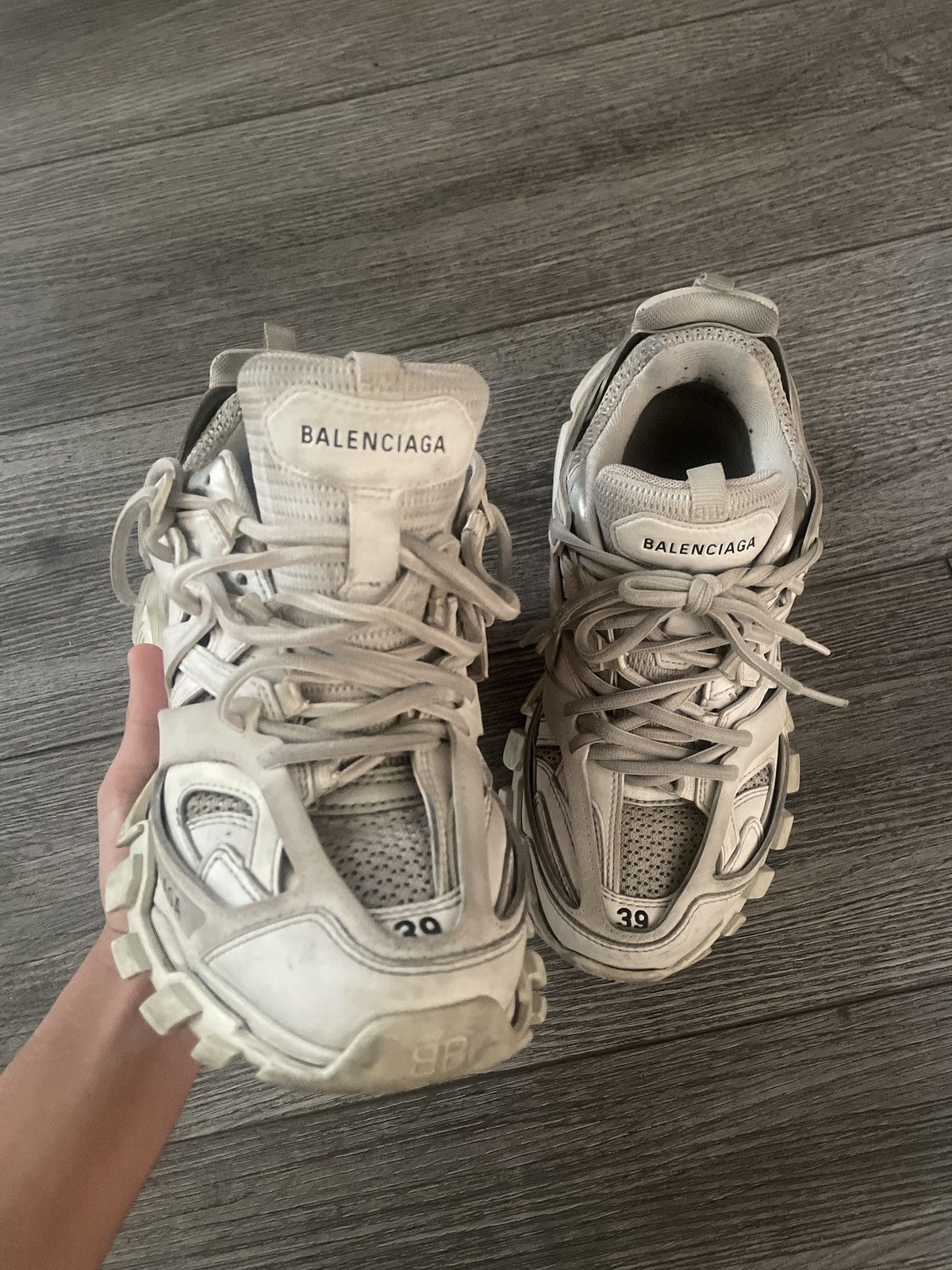 Balenciaga Balenciaga white tracks Size US 6 / EU 39 - 3 Thumbnail