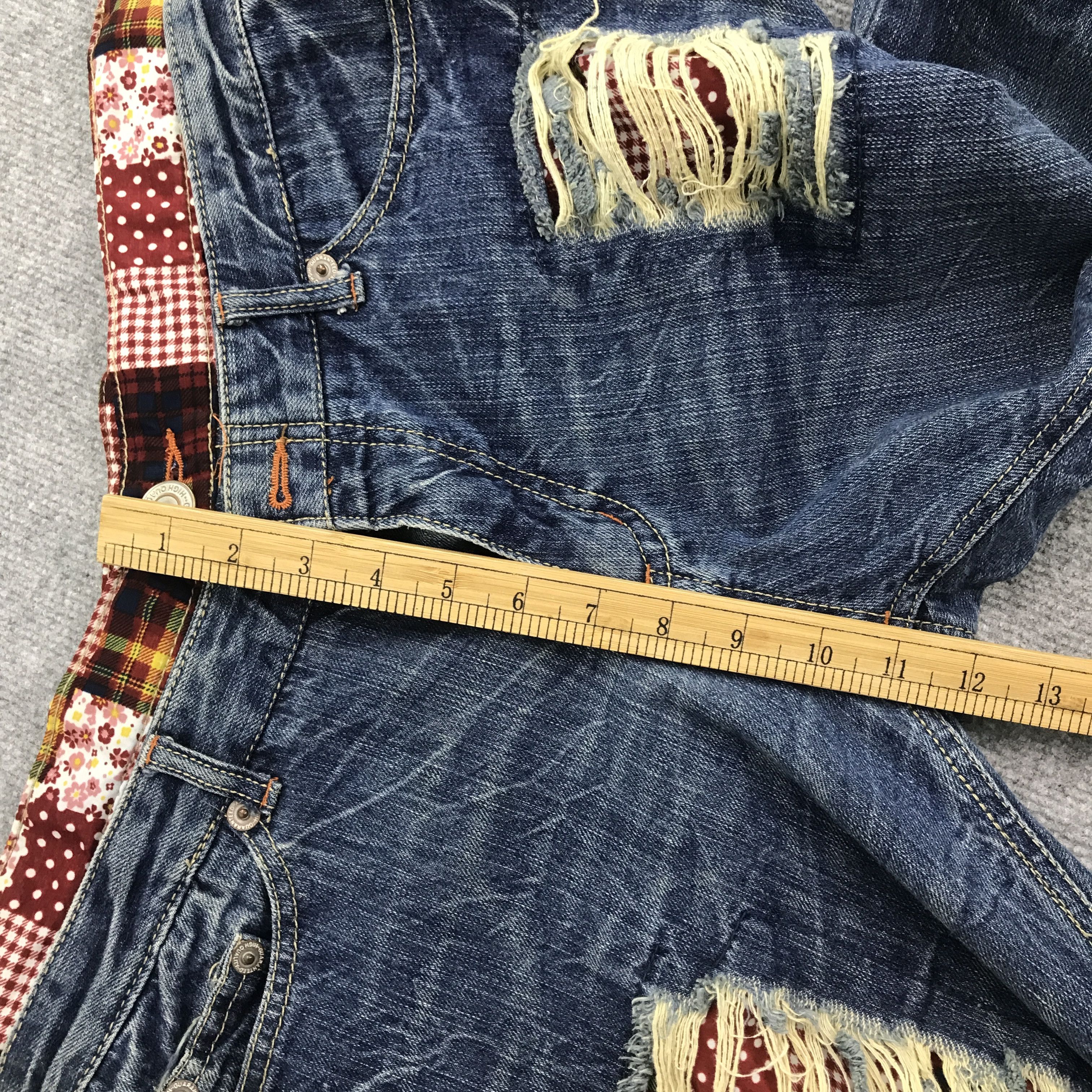 Designer × Japanese Brand Rare Double waist japanese brand distressed denim Size US 32 / EU 48 - 8 Thumbnail