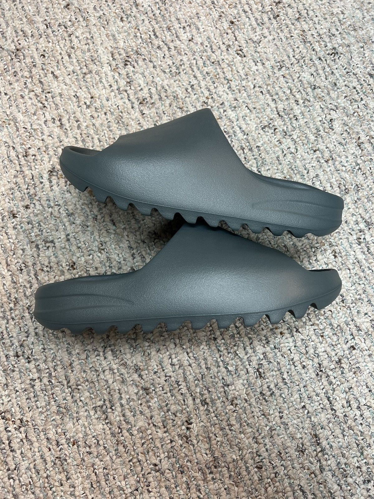 image of Adidas Yeezy Slide Slate Marine in Grey, Men's (Size 12)