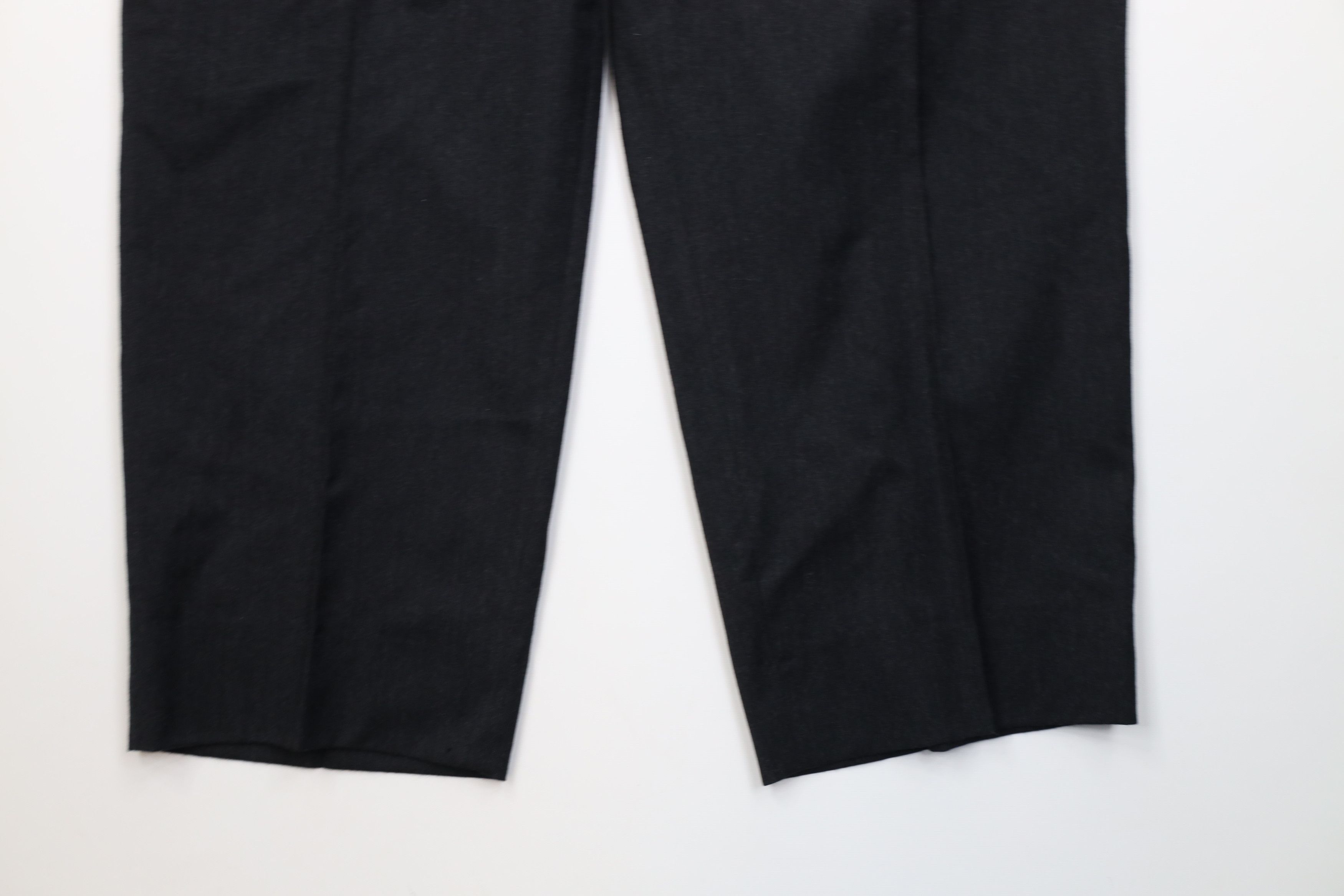 Vintage Vintage 70s Streetwear Wool Knit Wide Leg Chino Pants Gray Size US 38 / EU 54 - 4 Thumbnail