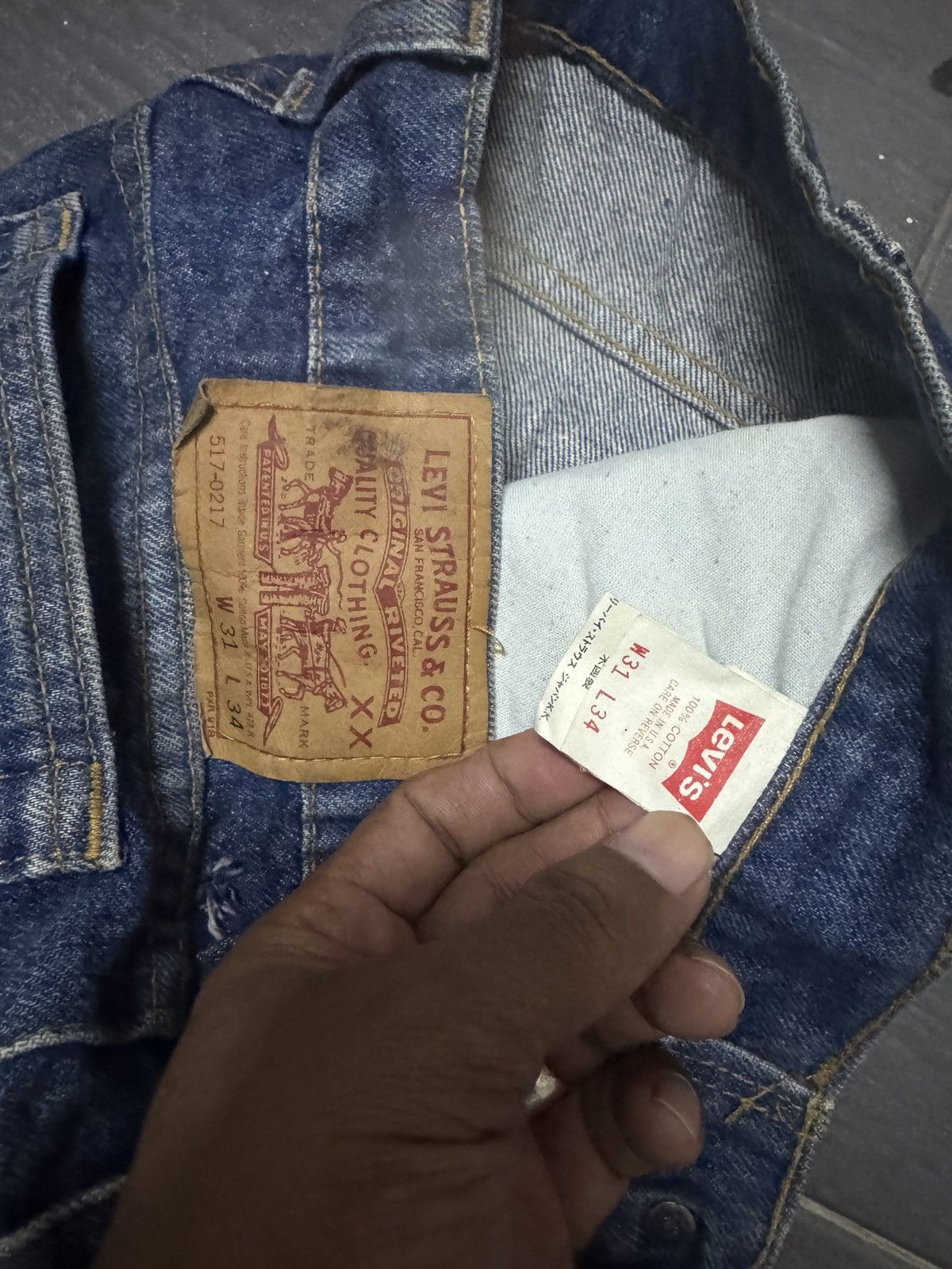 Levi's Vintage Levis 517 flare jeans Size US 31 - 5 Thumbnail