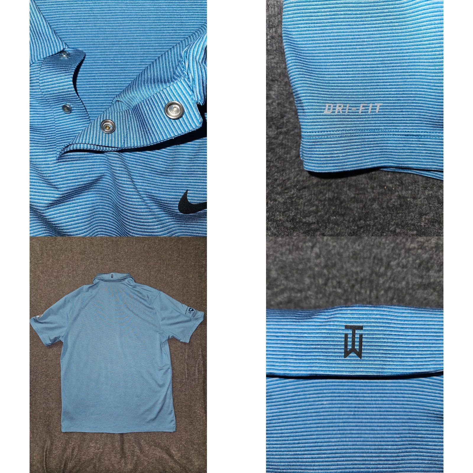 Nike Nike Tiger Woods Polo Shirt Mens L Blue Dri-FIT Golf St Albans 2015 Tiger Woods Collection Shirt Mens L Blue Dri-FIT Golf St Albans 2015 Size US L / EU 52-54 / 3 - 8 Thumbnail