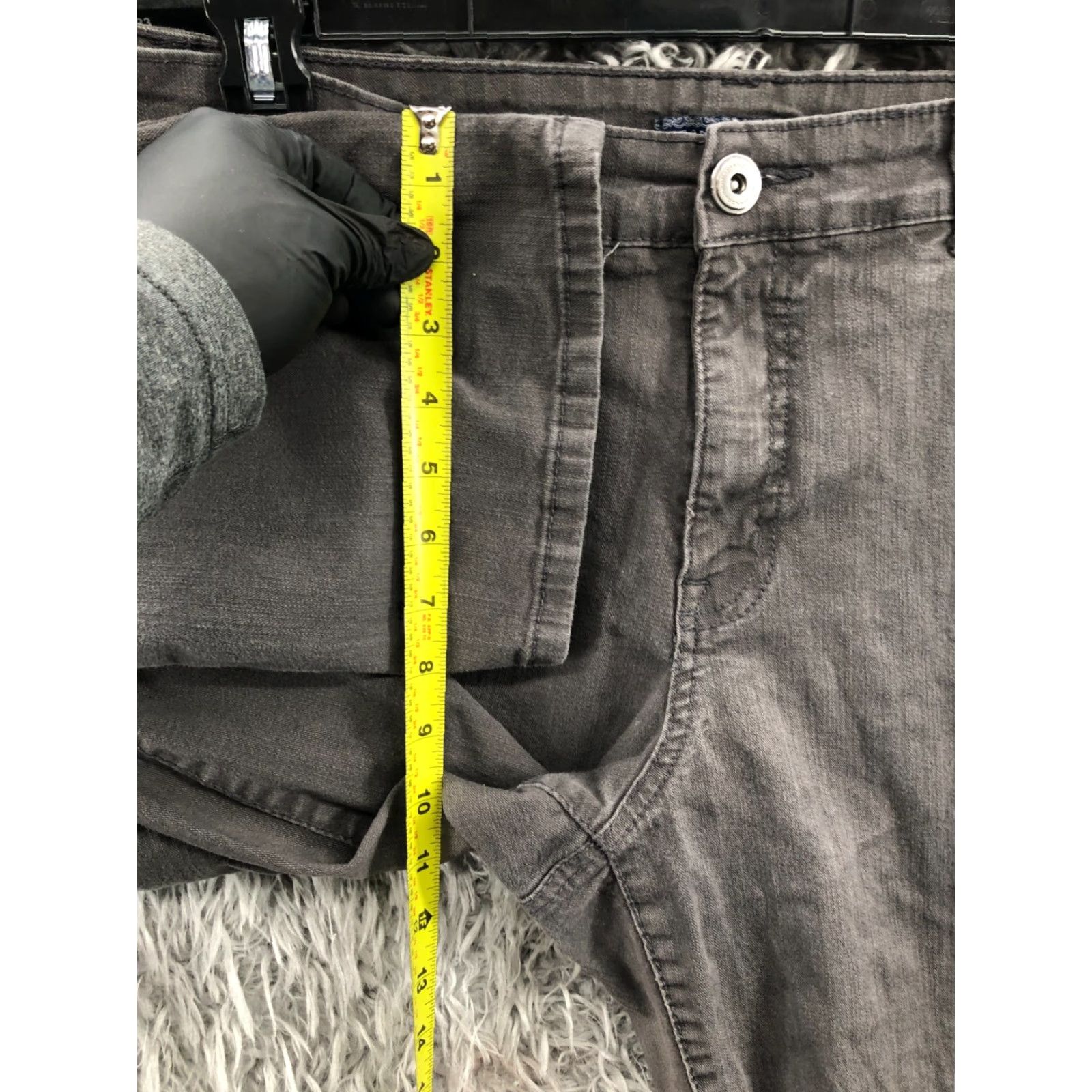 Vintage Bandolino Jeans Size 16 Womens Medium Wash Gray Straight 5-Pocket Denim Cotton Belt Loops Regular Inseam 31 in Mens? Womens? Size 38" / US 16 / IT 52 - 4 Thumbnail