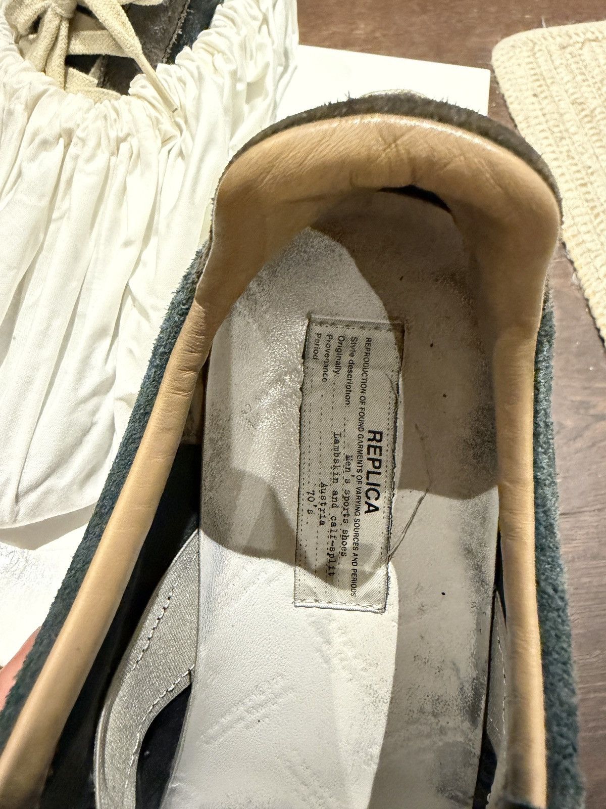 Maison Margiela Pre-distressed Maison Margiela Suede Replica GAT Black Gum Size US 11 / EU 44 - 13 Thumbnail