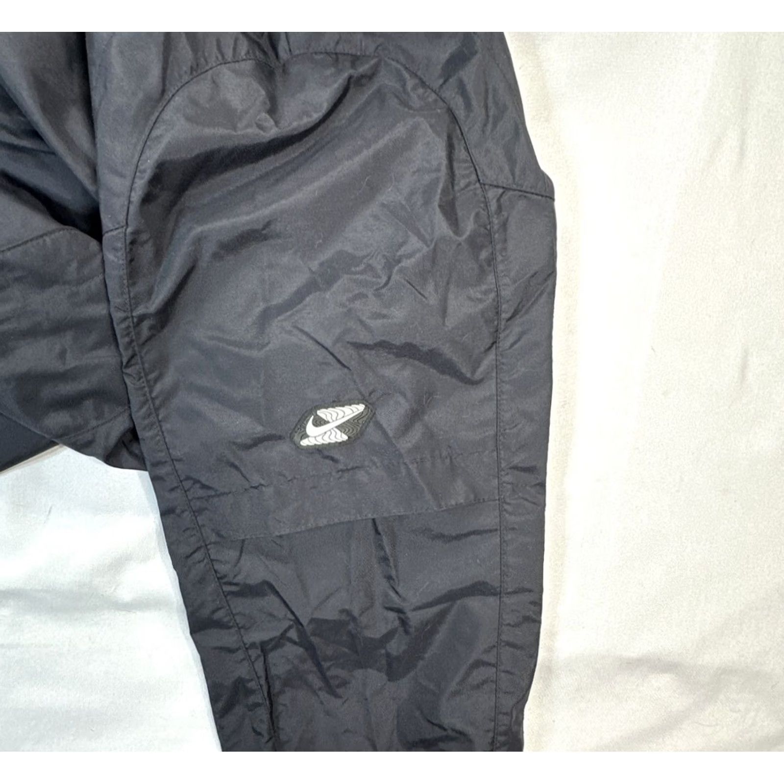 Nike VINTAGE Nike Windbreaker Jacket 1/4 Zip L/S Mens Blue Black Logo Nylon Windbreaker 90s S1TWA Y2K Size US S / EU 44-46 / 1 - 6 Thumbnail