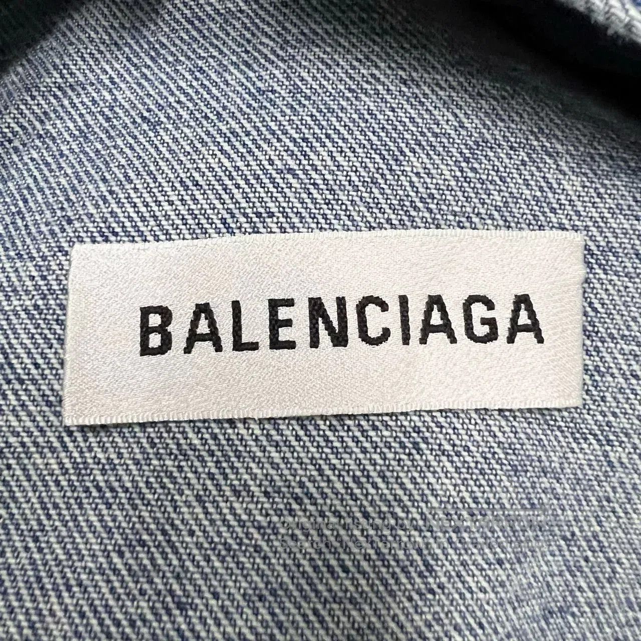 Balenciaga balenciaga irregular blue denim jacket. Size US S / EU 44-46 / 1 - 3 Thumbnail