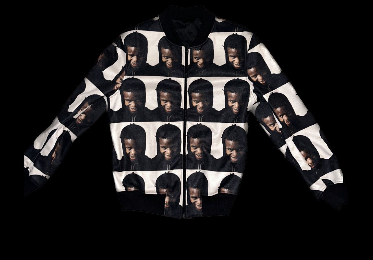 image of Born From Pain x Wil Fry Ian Conner Wil Fry “Mug Shot” Bomber Jacket in Black, Men's (Size Large)
