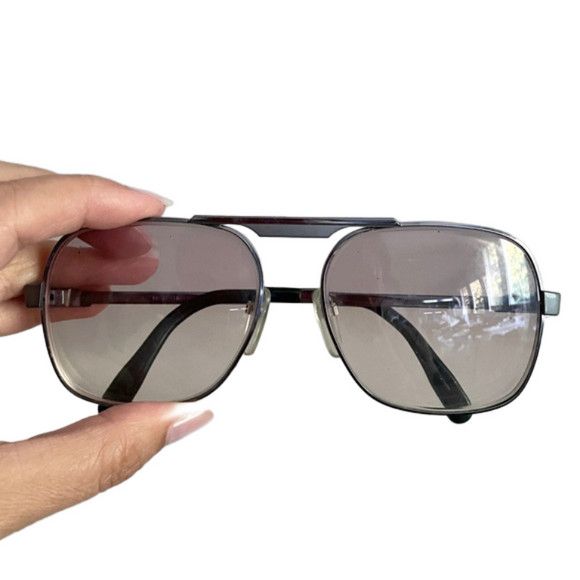 Silhouette × Vintage Vintage Rectangular Aviator Glasses Frames - 56mm, Unisex Size ONE SIZE - 1 Thumbnail