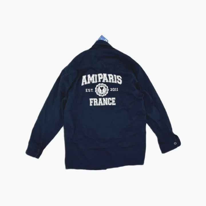 AMI AMIPARIS Logo Print Long Sleeve Shirt for All -2507 Size US M / EU 48-50 / 2 - 2 Thumbnail